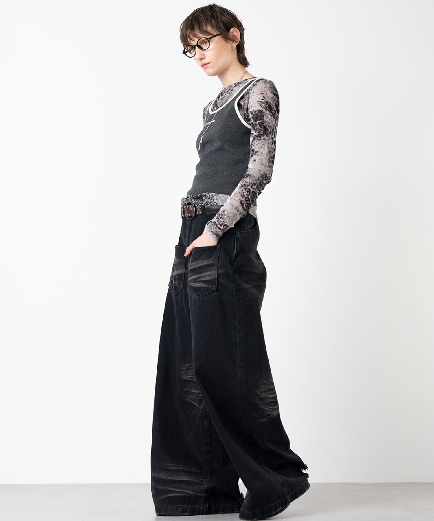 Cropped Wool Touch Knit Tank