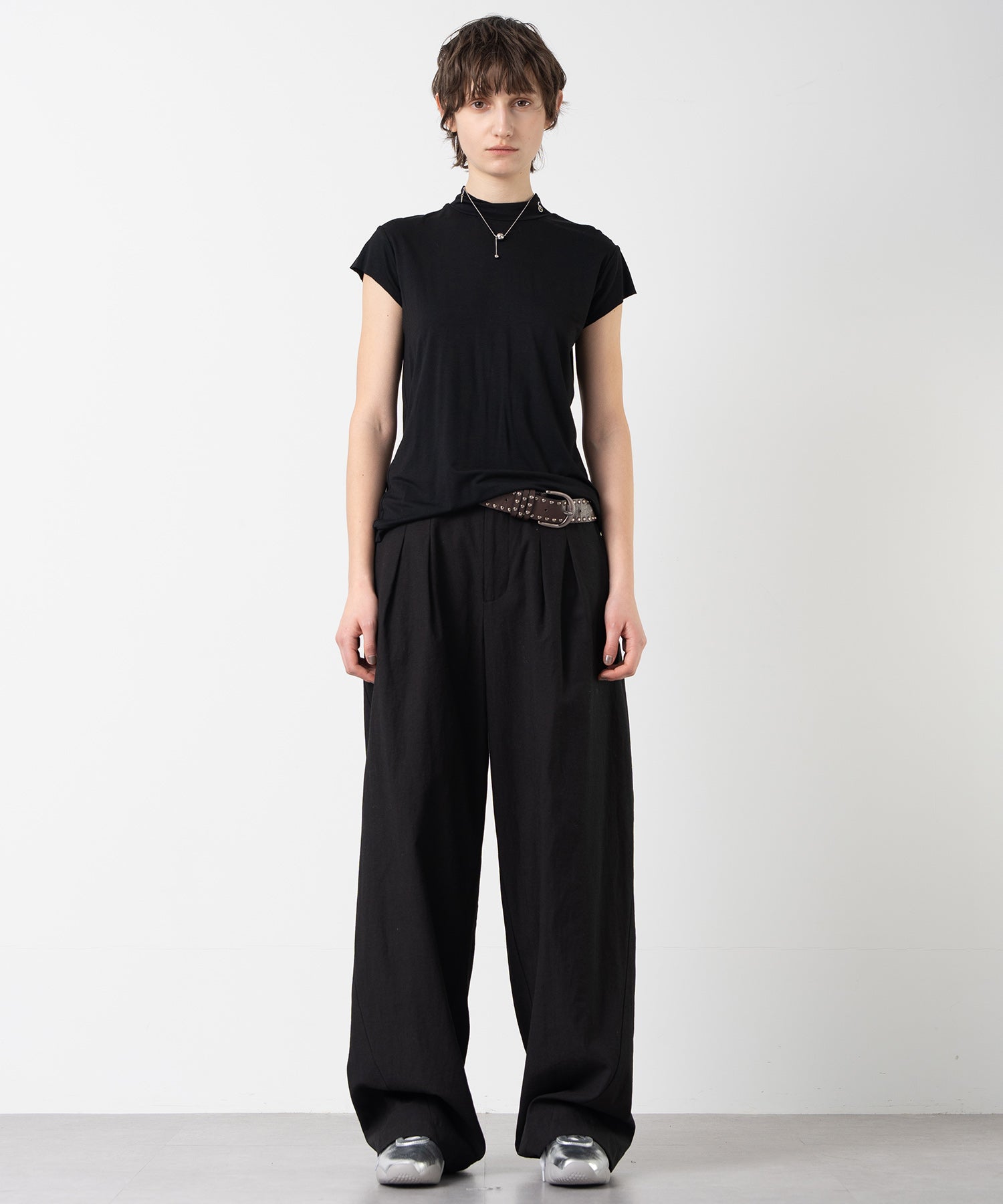 Draped Short Sleeve Top