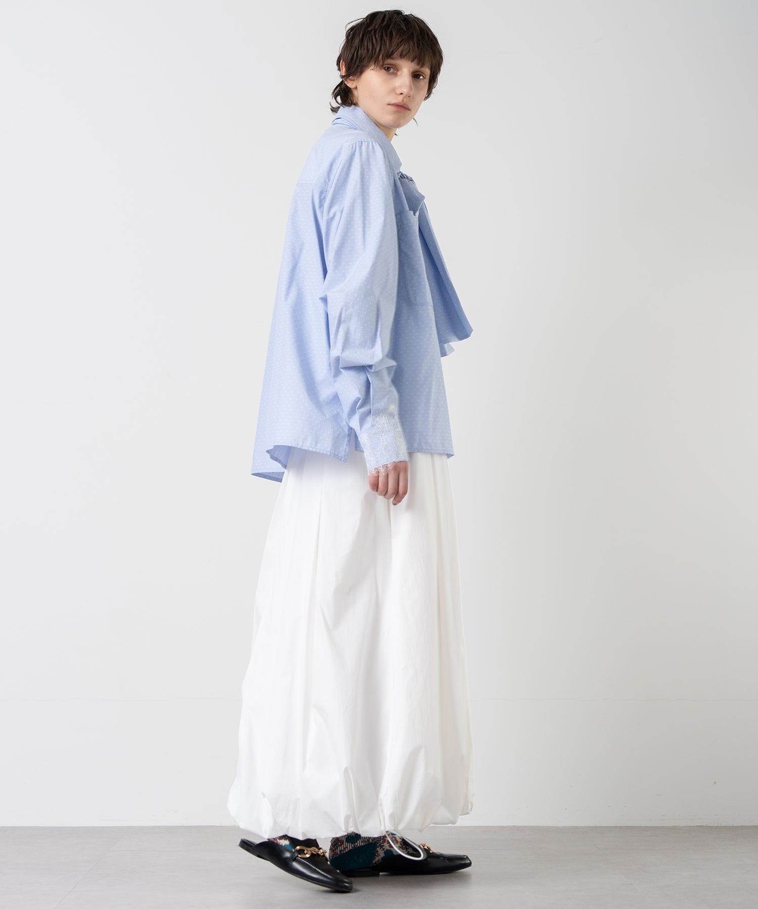 High-Waist Voluminous Balloon Skirt