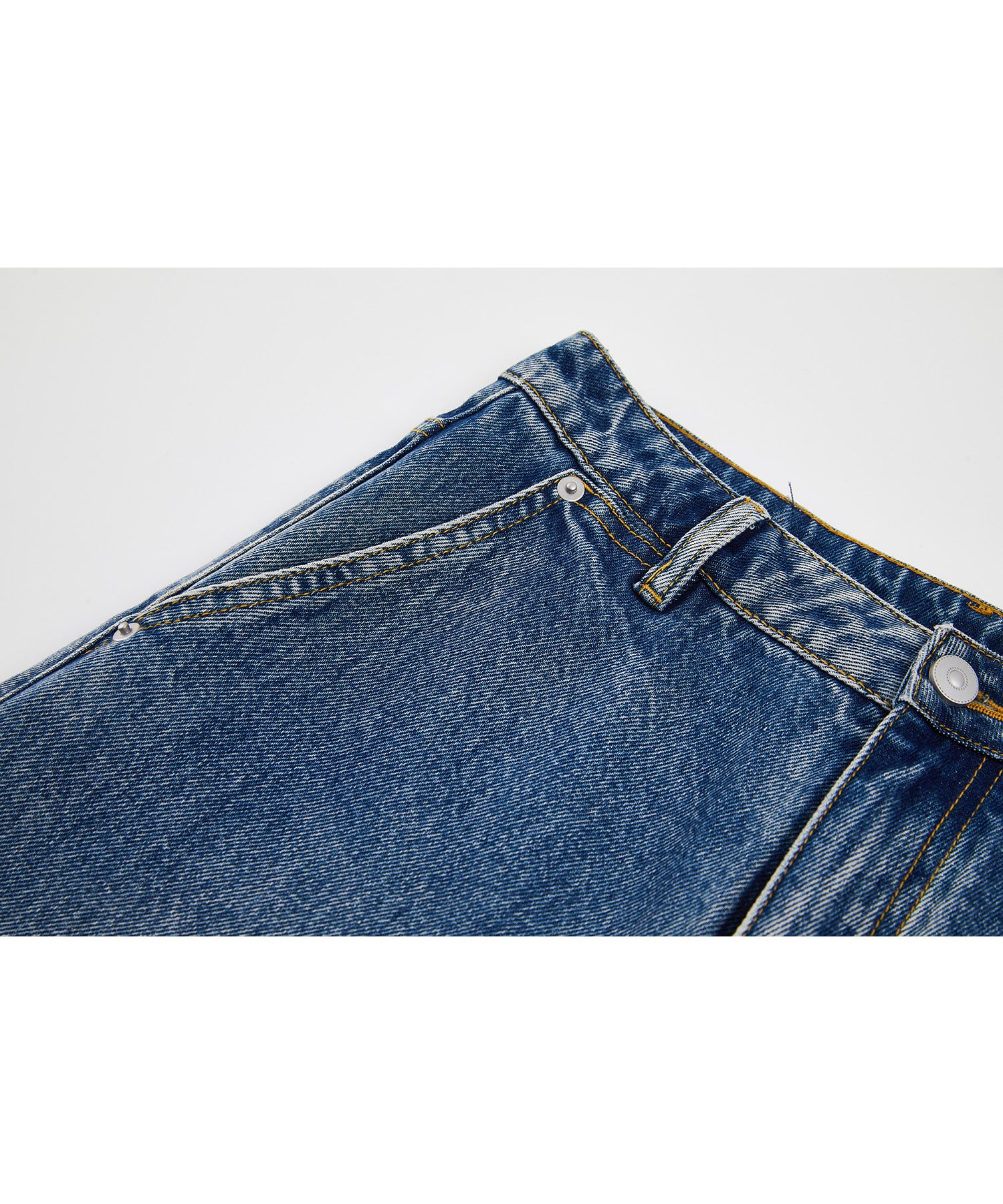 High-Rise Wide-Leg Naron Denim Pants