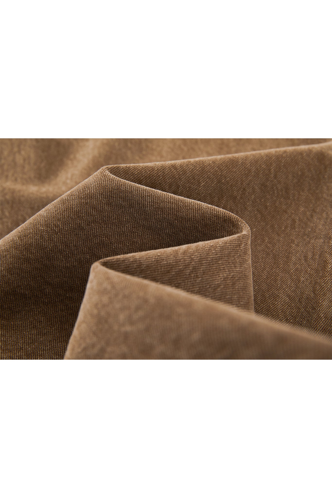 Basic Narrow Straight Brown Denim Pants