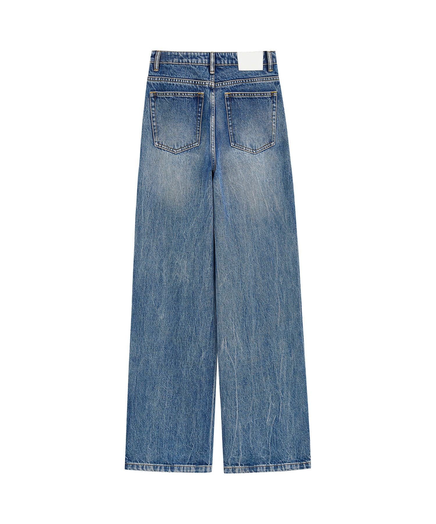 High-Rise Wide-Leg Naron Denim Pants
