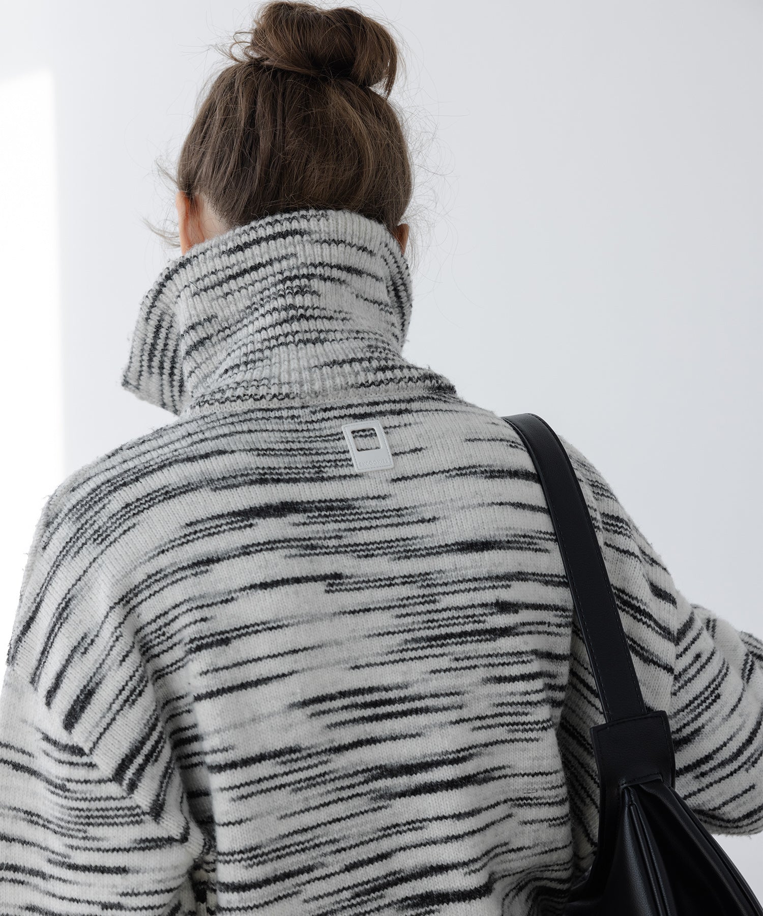 Half-Zip Oversized Polo Knit Pullover