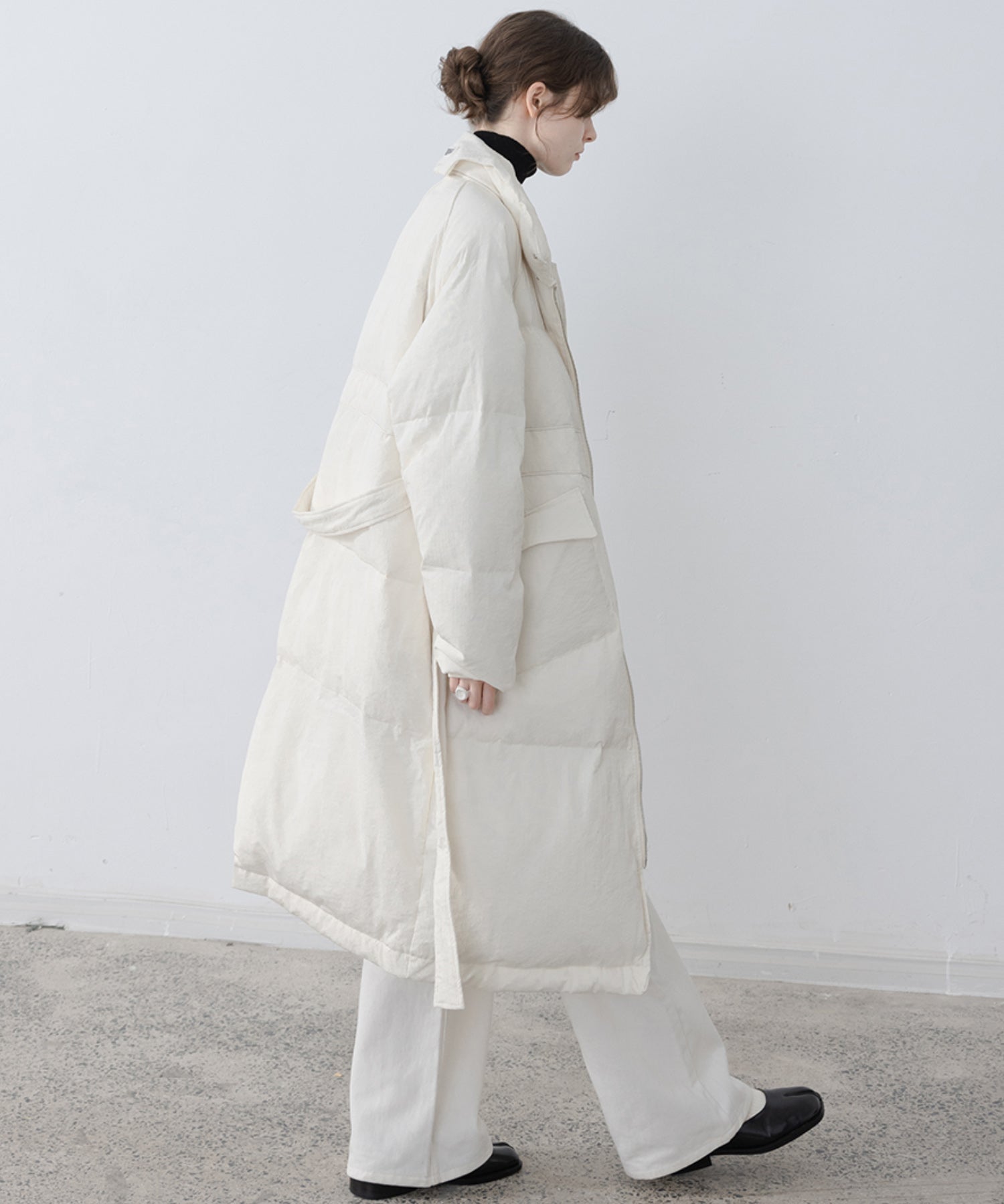 Oversilhouette long volume down coat