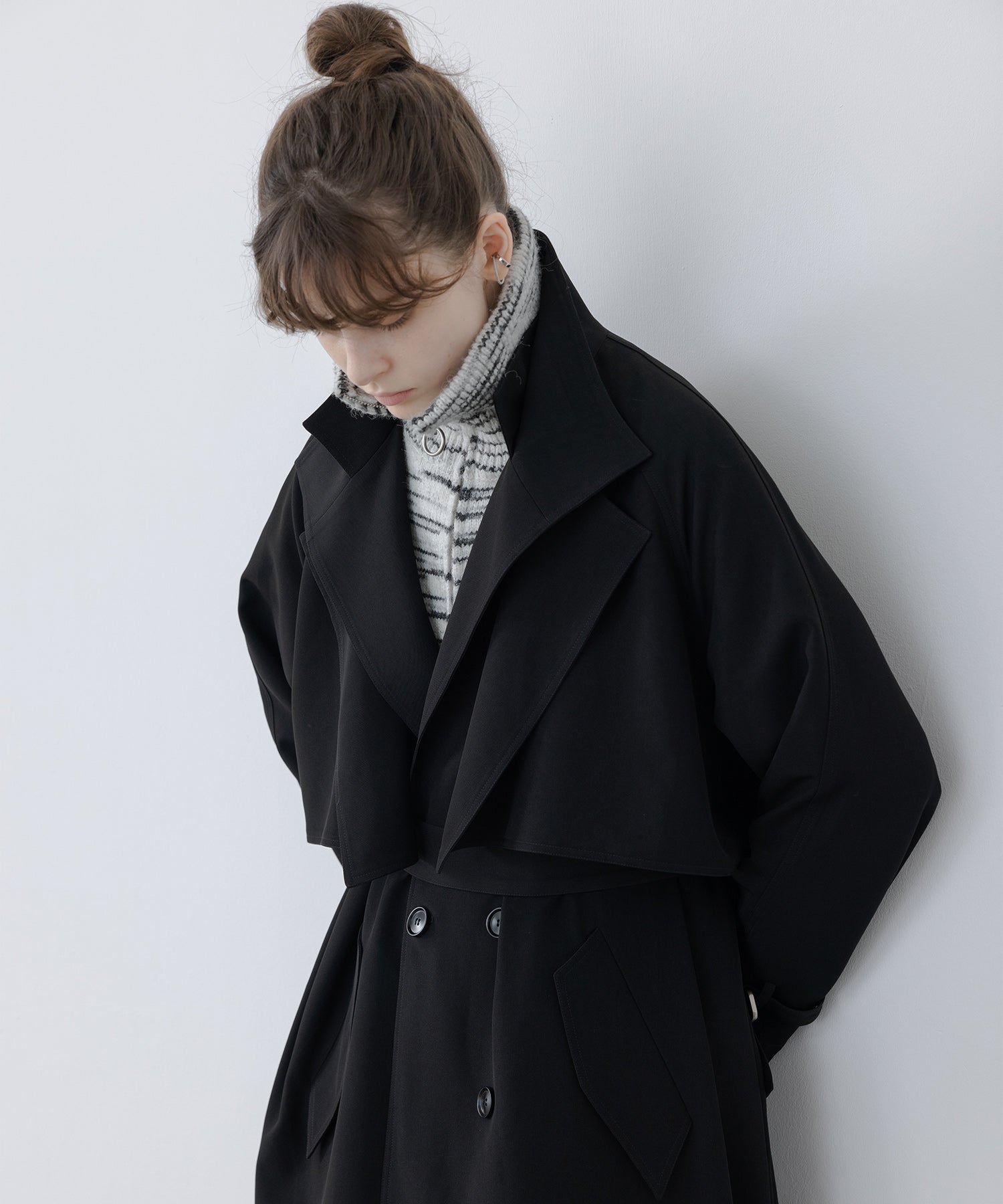 Half-Zip Oversized Polo Knit Pullover