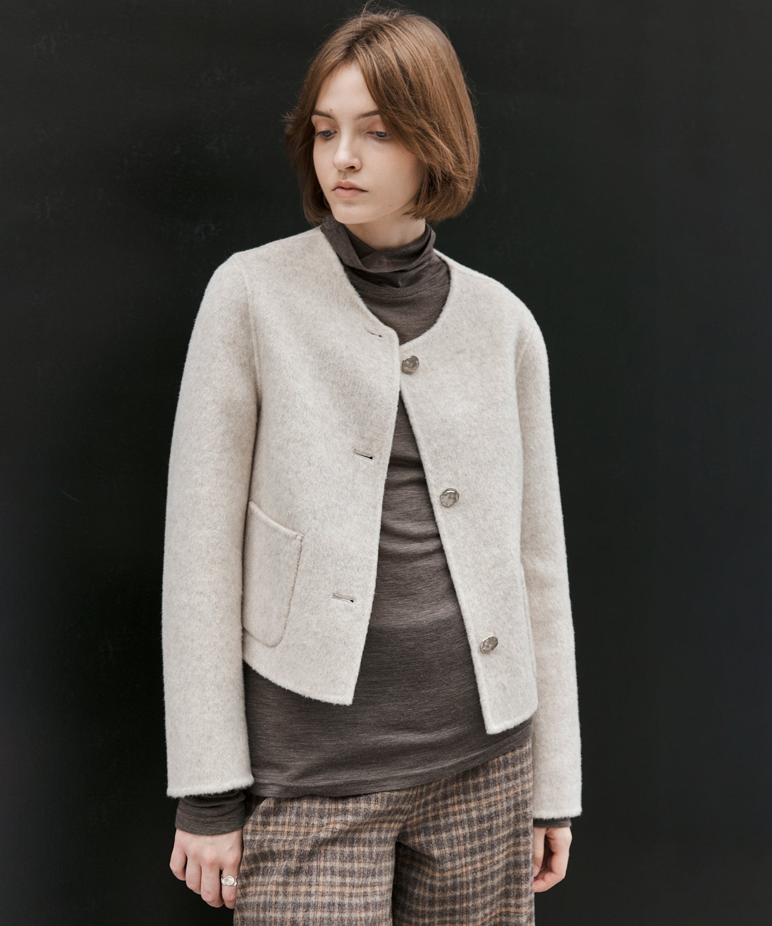 Classic Wool Handmade Short Coat