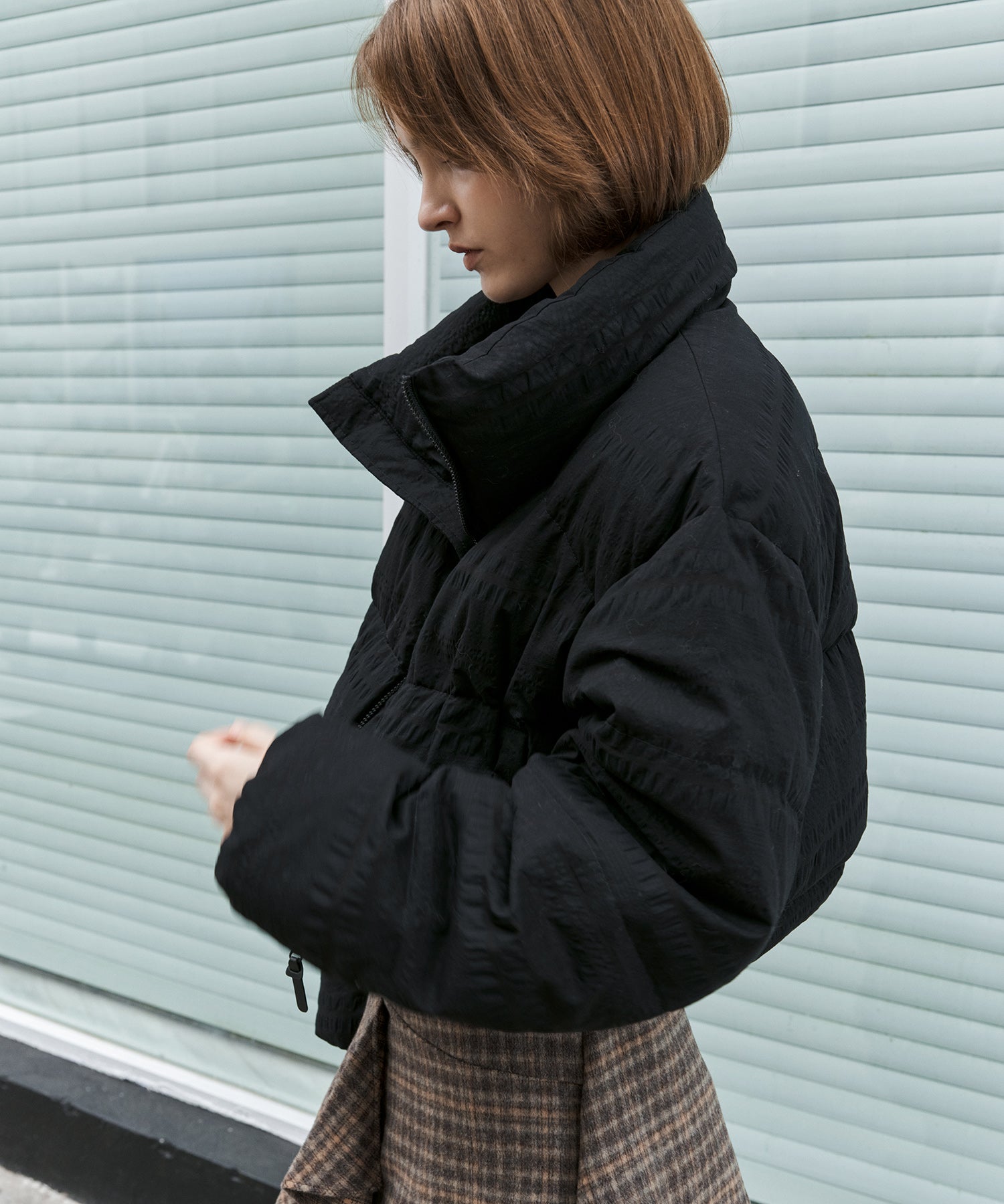 Textured Lightweight Down Jacket