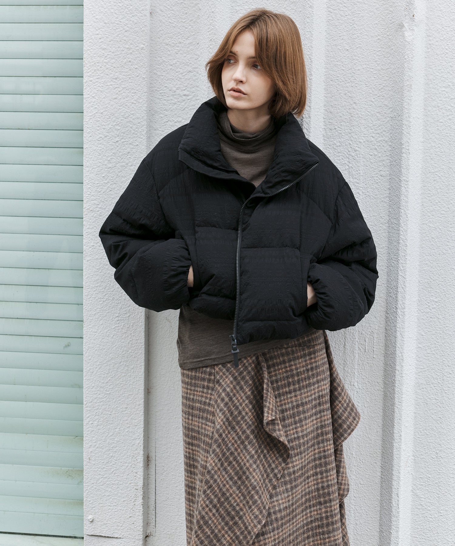 Textured Lightweight Down Jacket