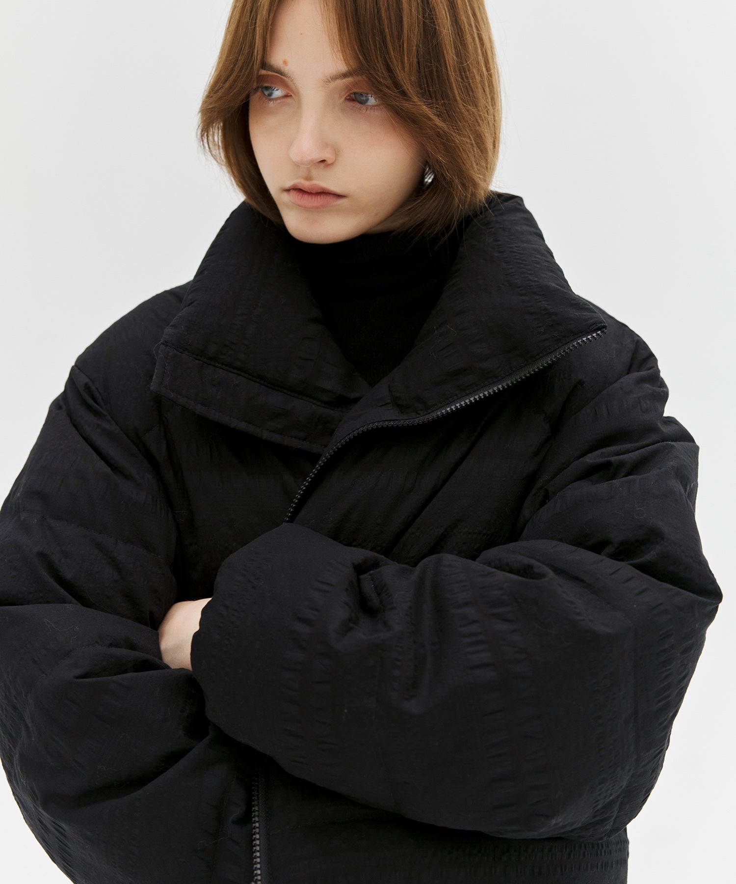 Textured Lightweight Down Jacket