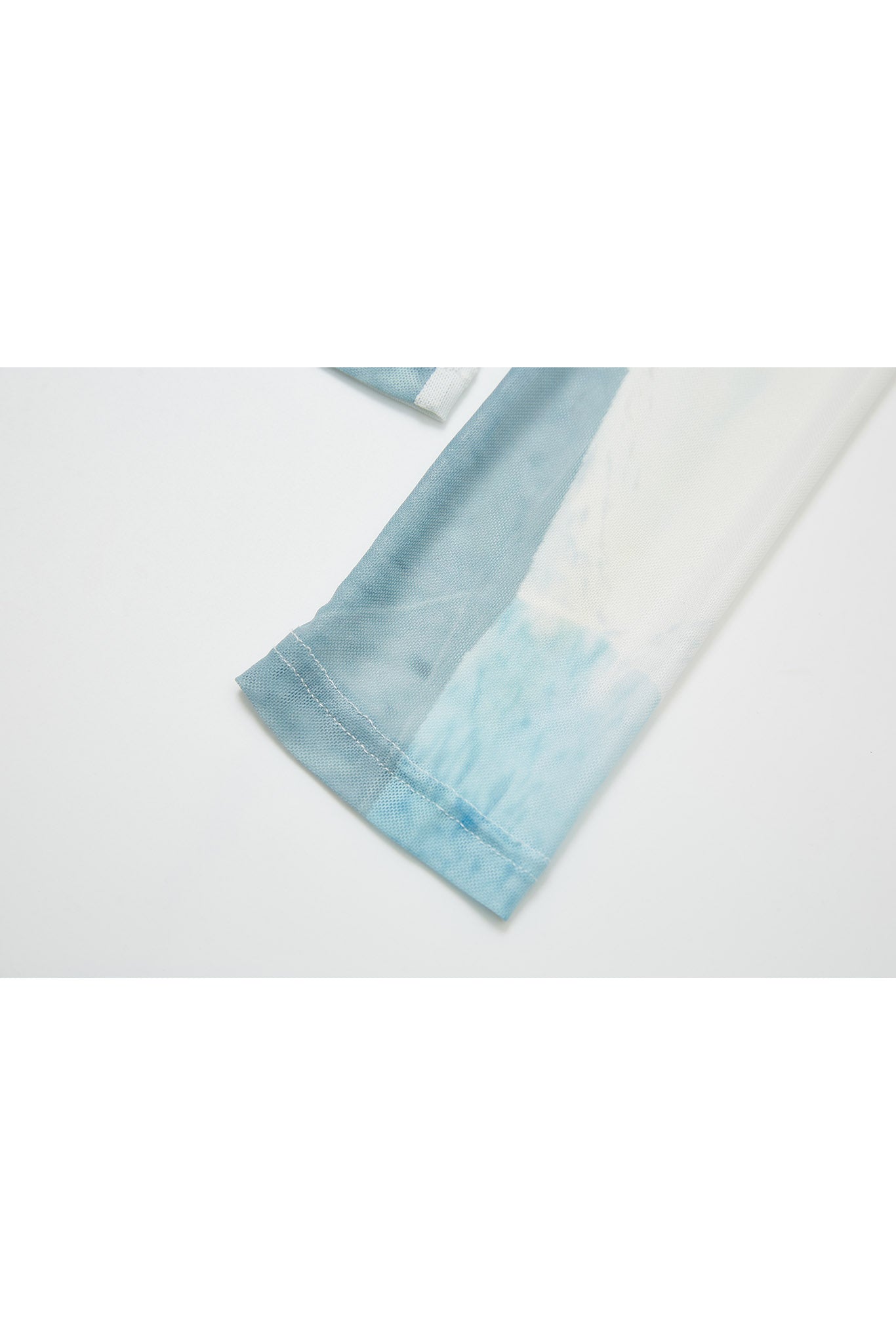 Abstract Print Sheer Top