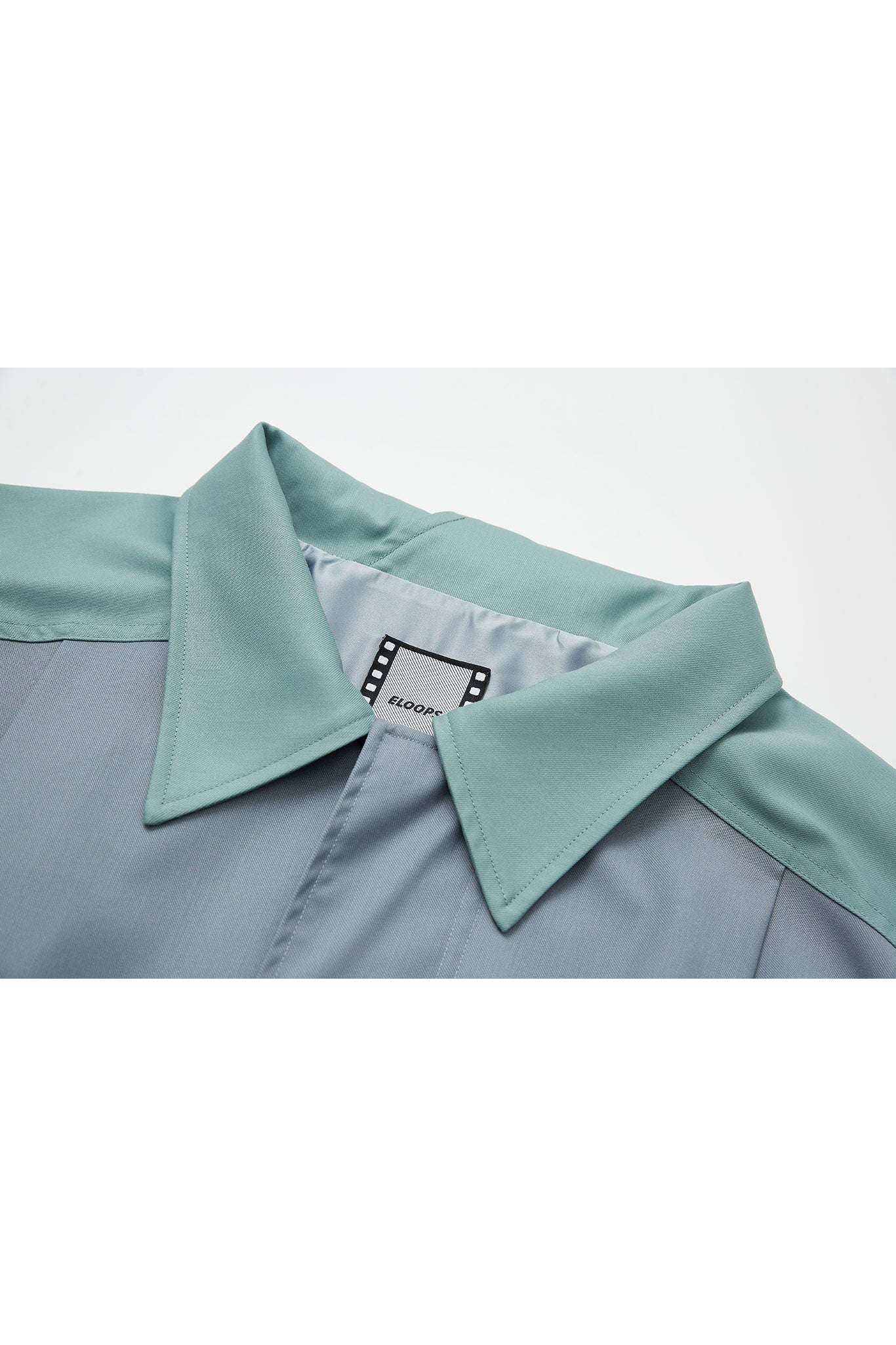 Oversized Bi-Color Raglan Sleeve Trench Coat