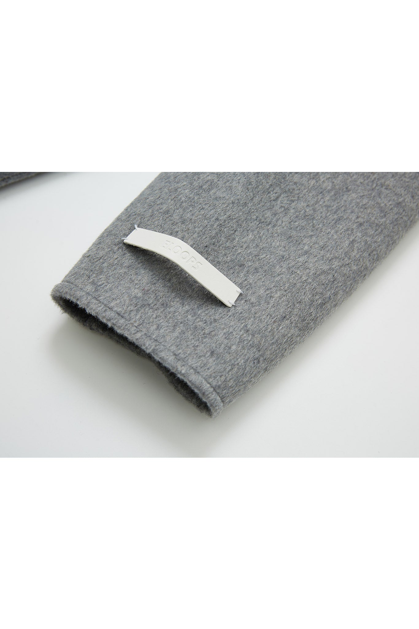 Zip-Up Wool Blend Short Coat