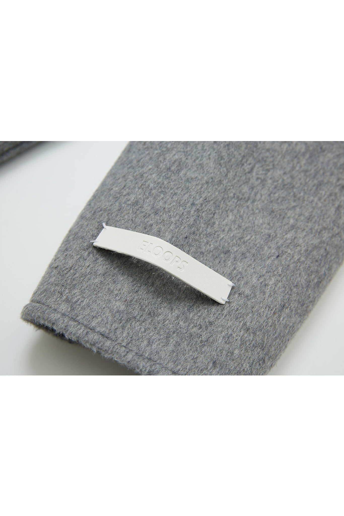Zip-Up Wool Blend Short Coat