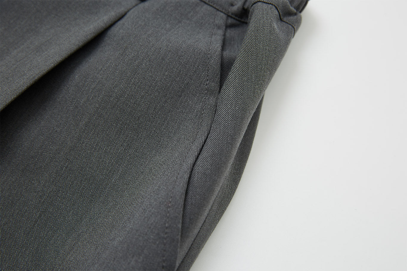 Accent Button Straight Basic Pants