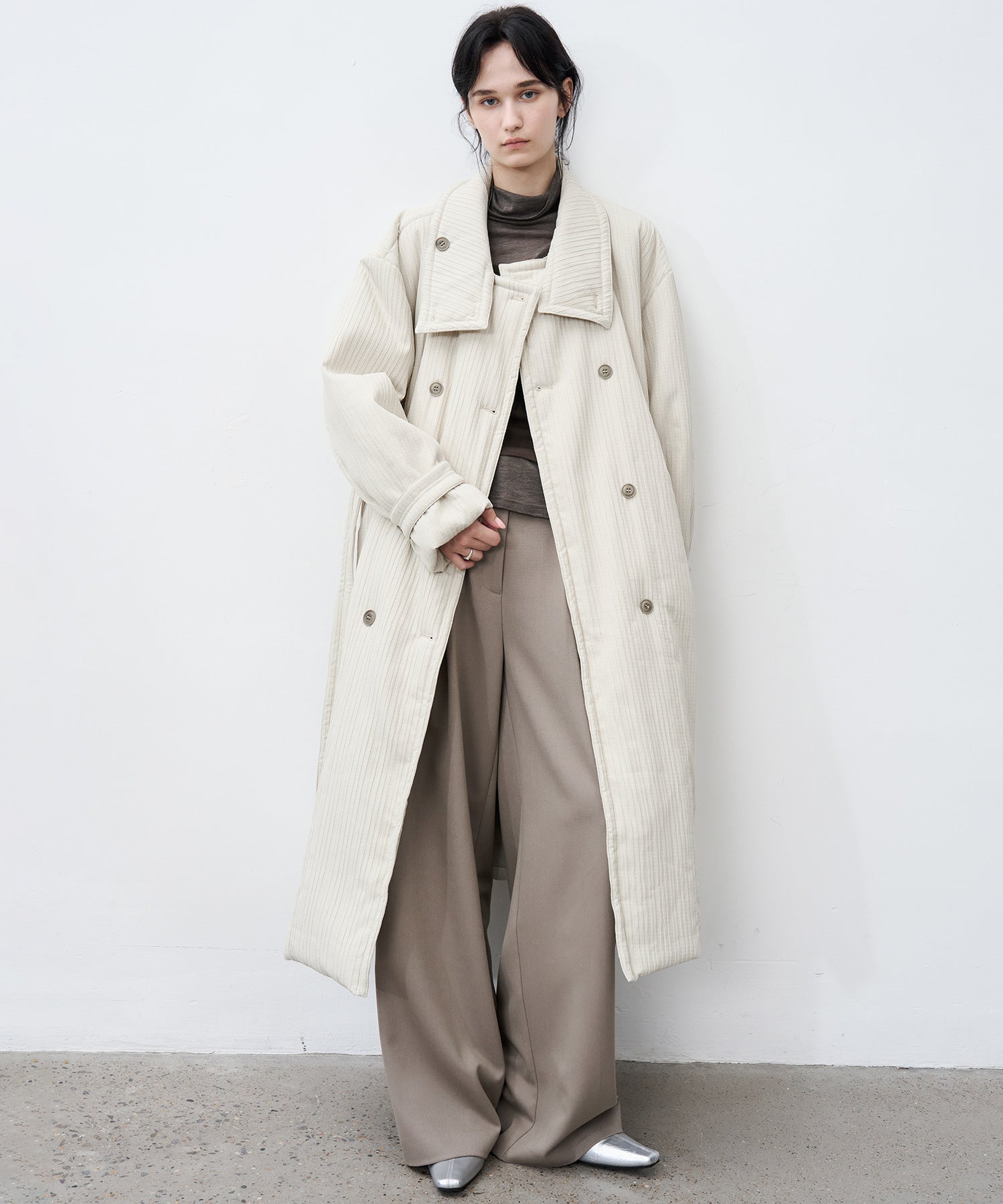 Straight Wide-Leg Trousers