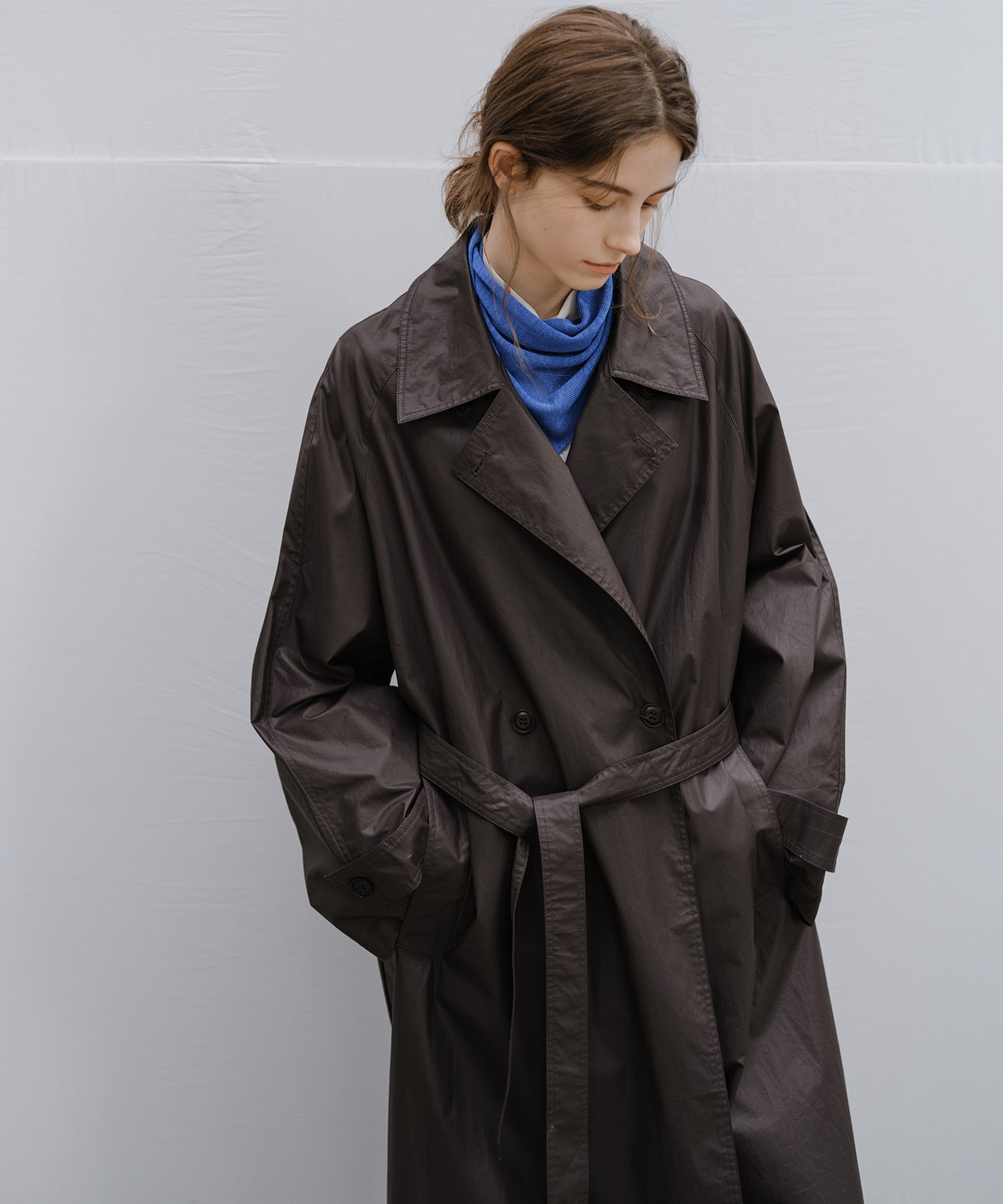 "Shipping late February to early March" Oversized Belted Long Trench Coat