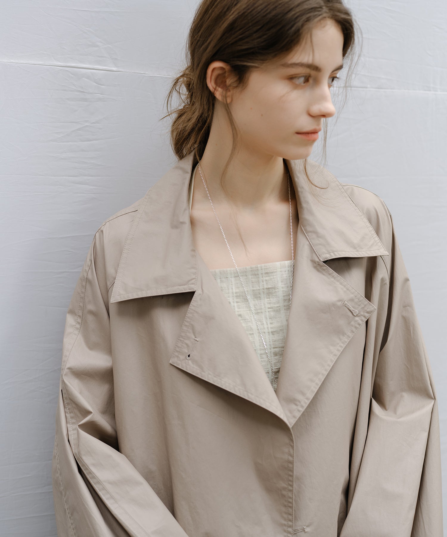 "Shipping from late February to early March" Belted Cropped Trench Jacket