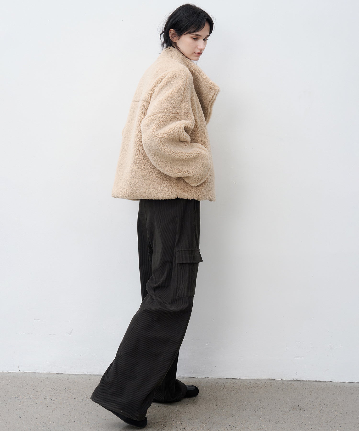 Corduroy Mid-Rise Straight Utility Pants