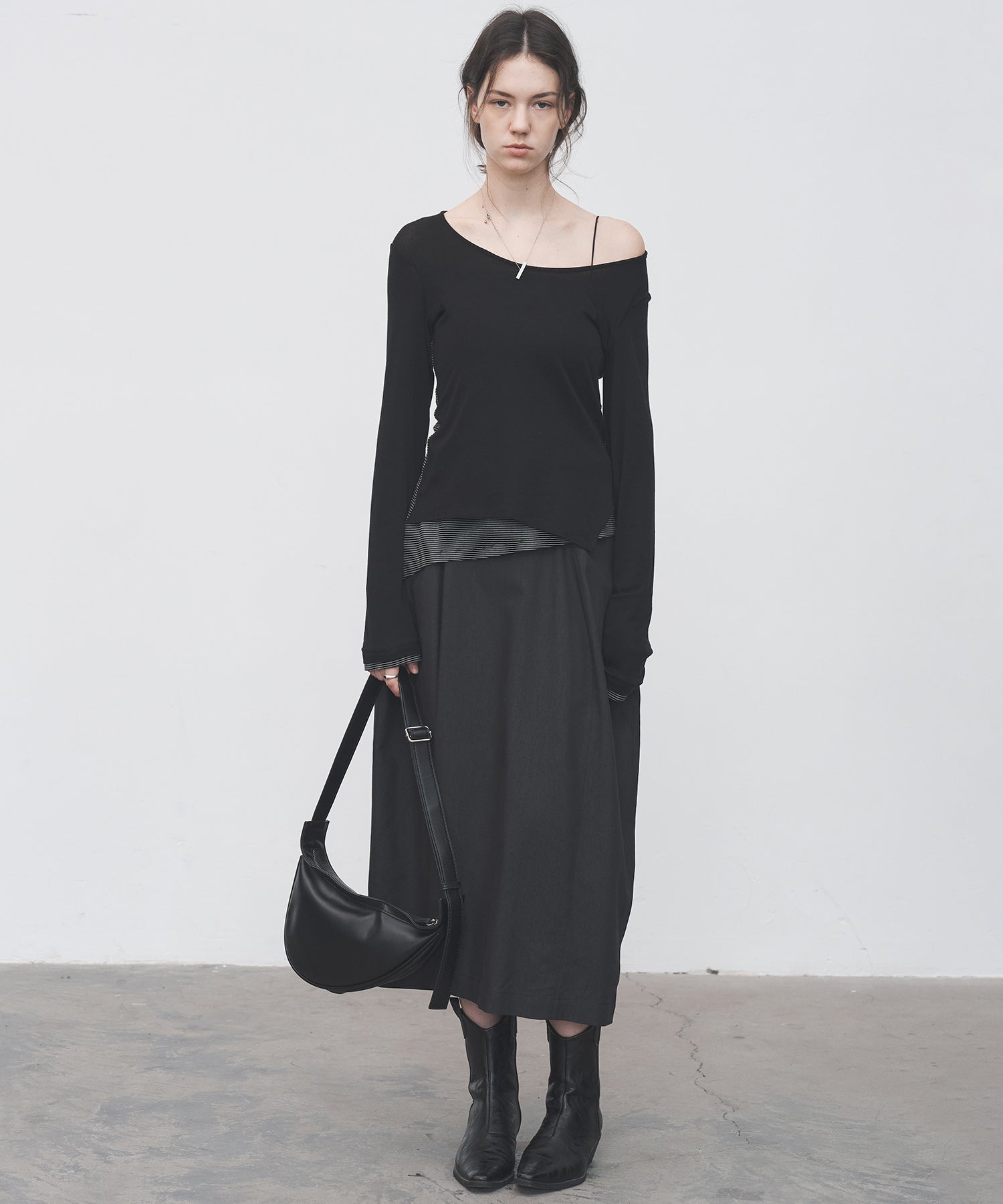 High-Waist Cocoon Balloon Skirt
