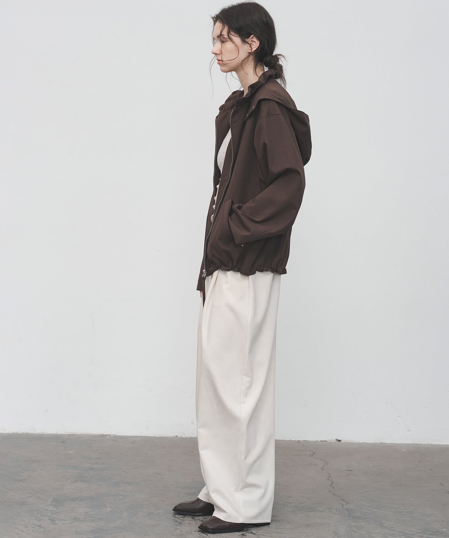 Frill-Collar Short Jacket