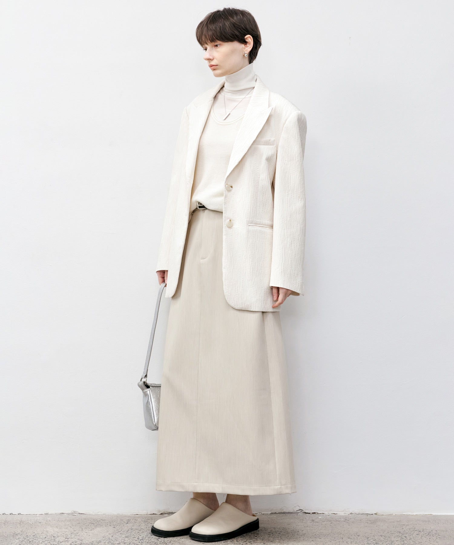 Contrast Panel Turtleneck Top