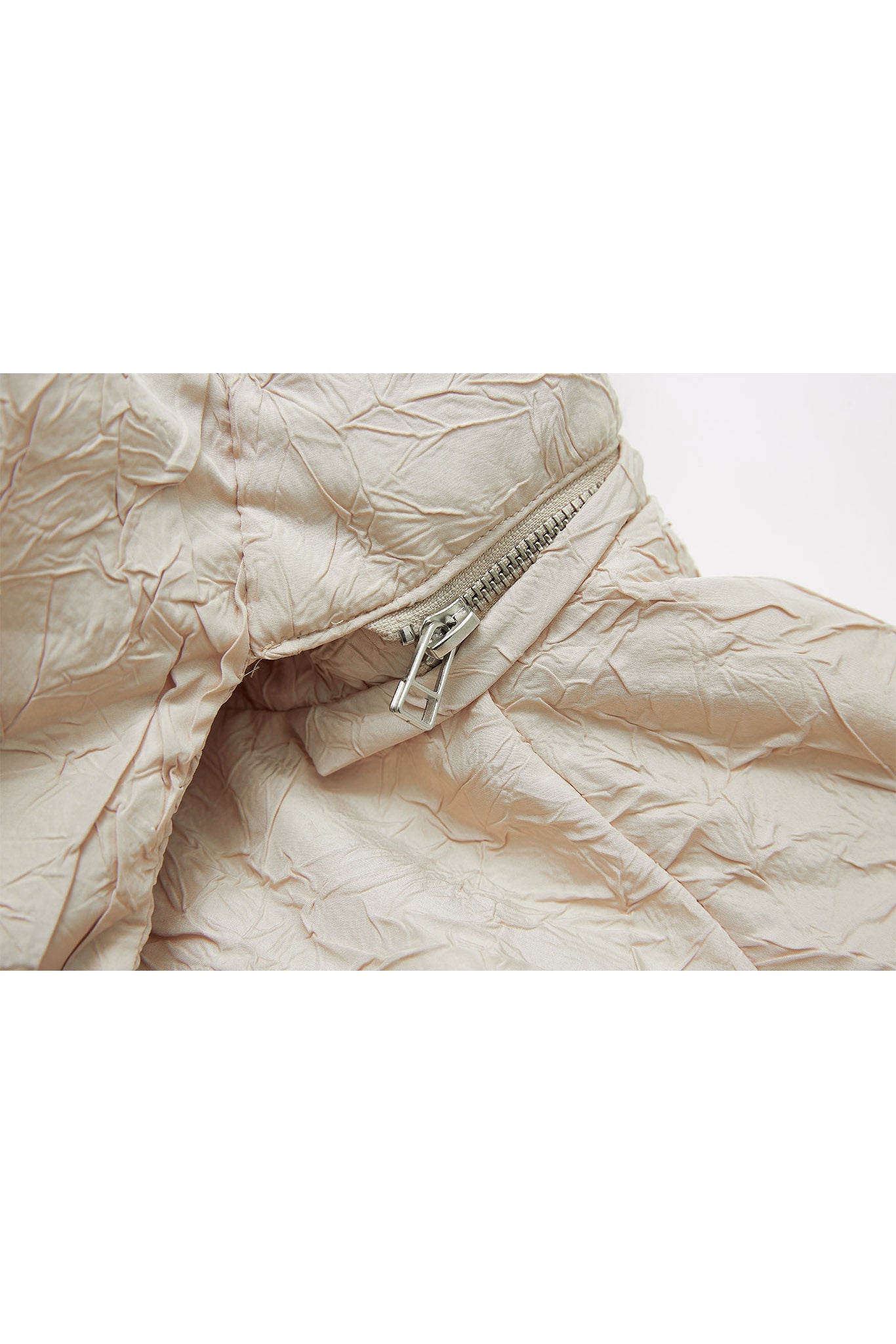 Puffy Jacquard Hooded Down Jacket