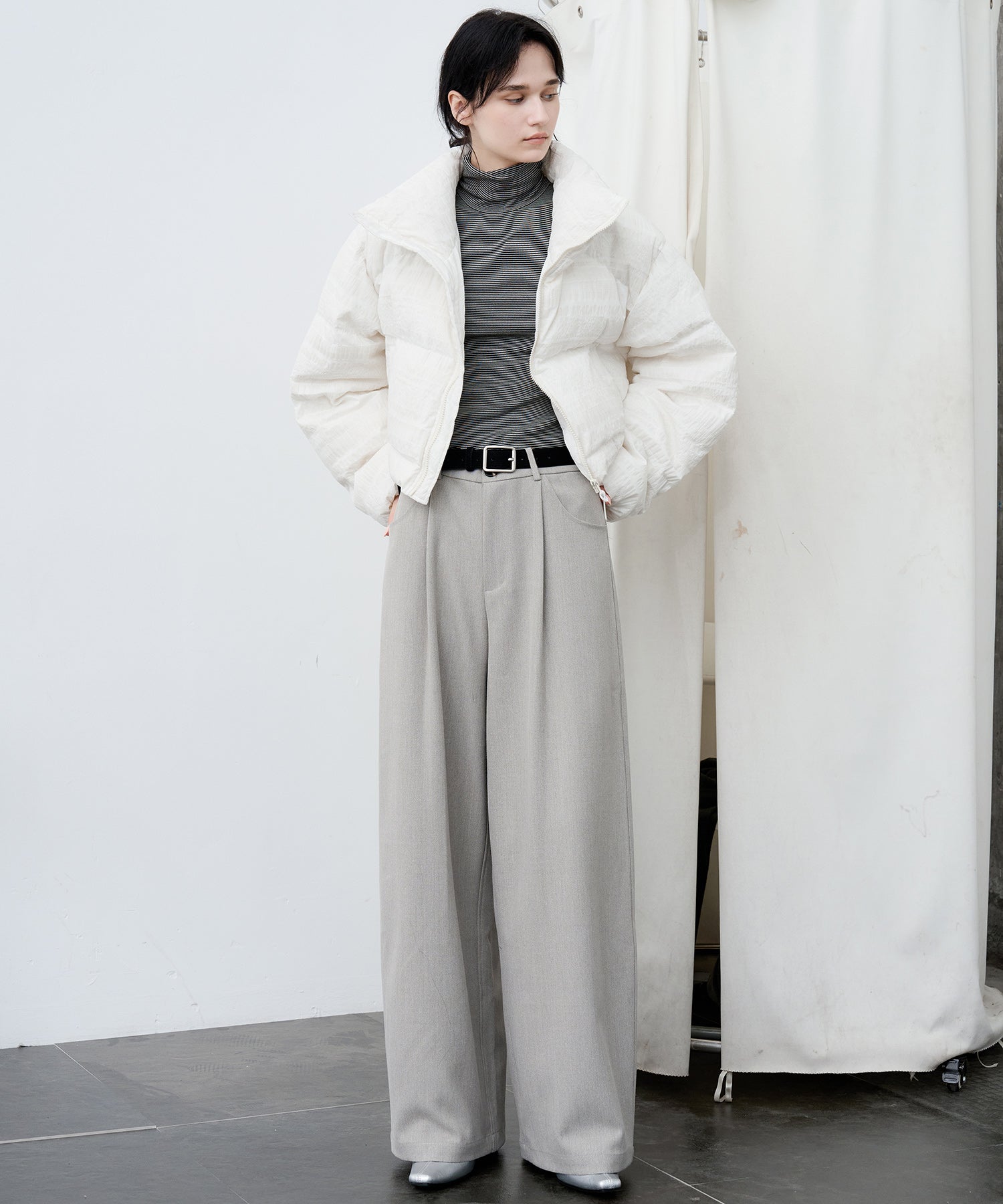 Textured Lightweight Down Jacket