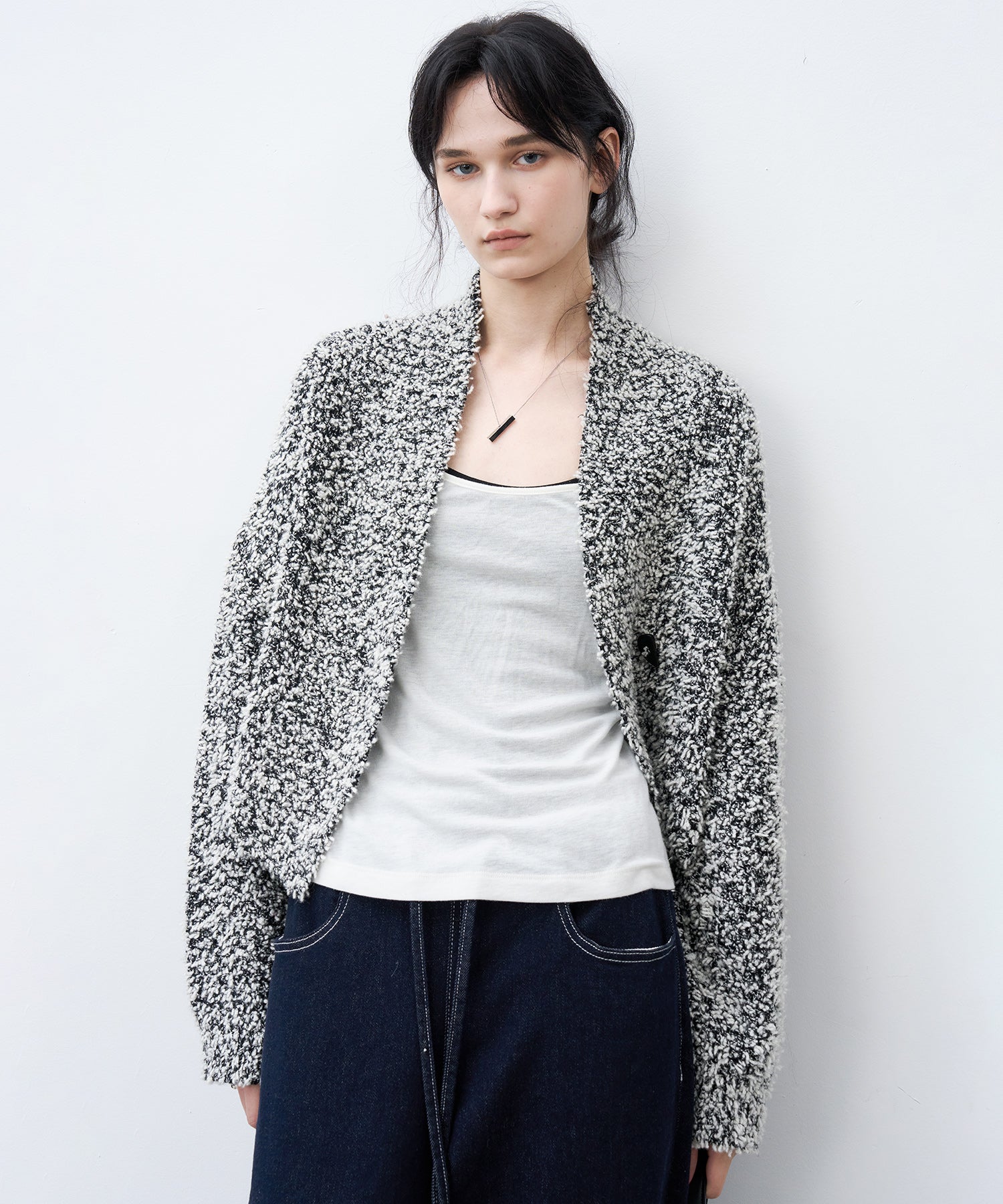 Fluffy Knit Relaxed Cardigan