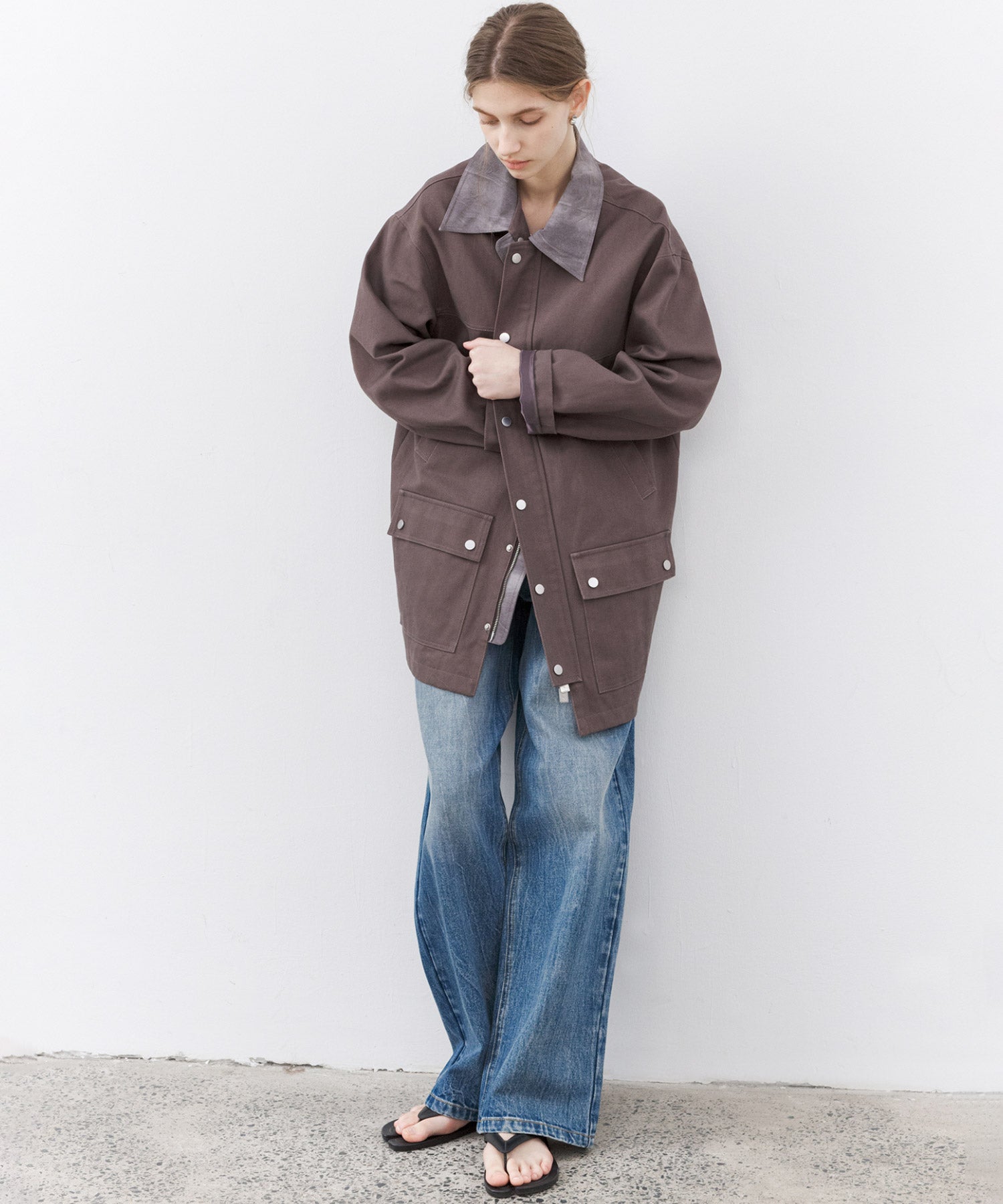 Vintage Washed Oversized Jacket