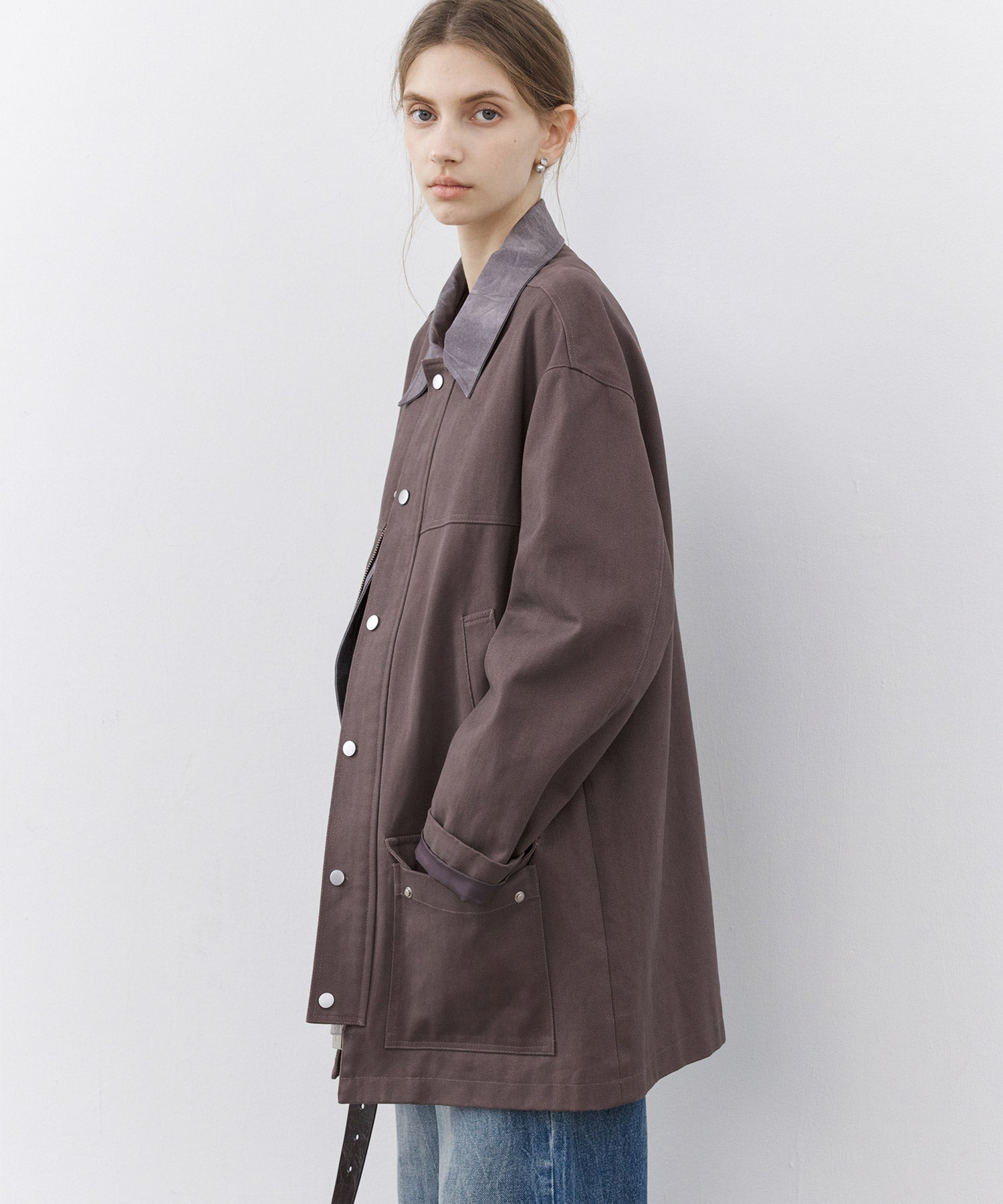 Vintage Washed Oversized Jacket