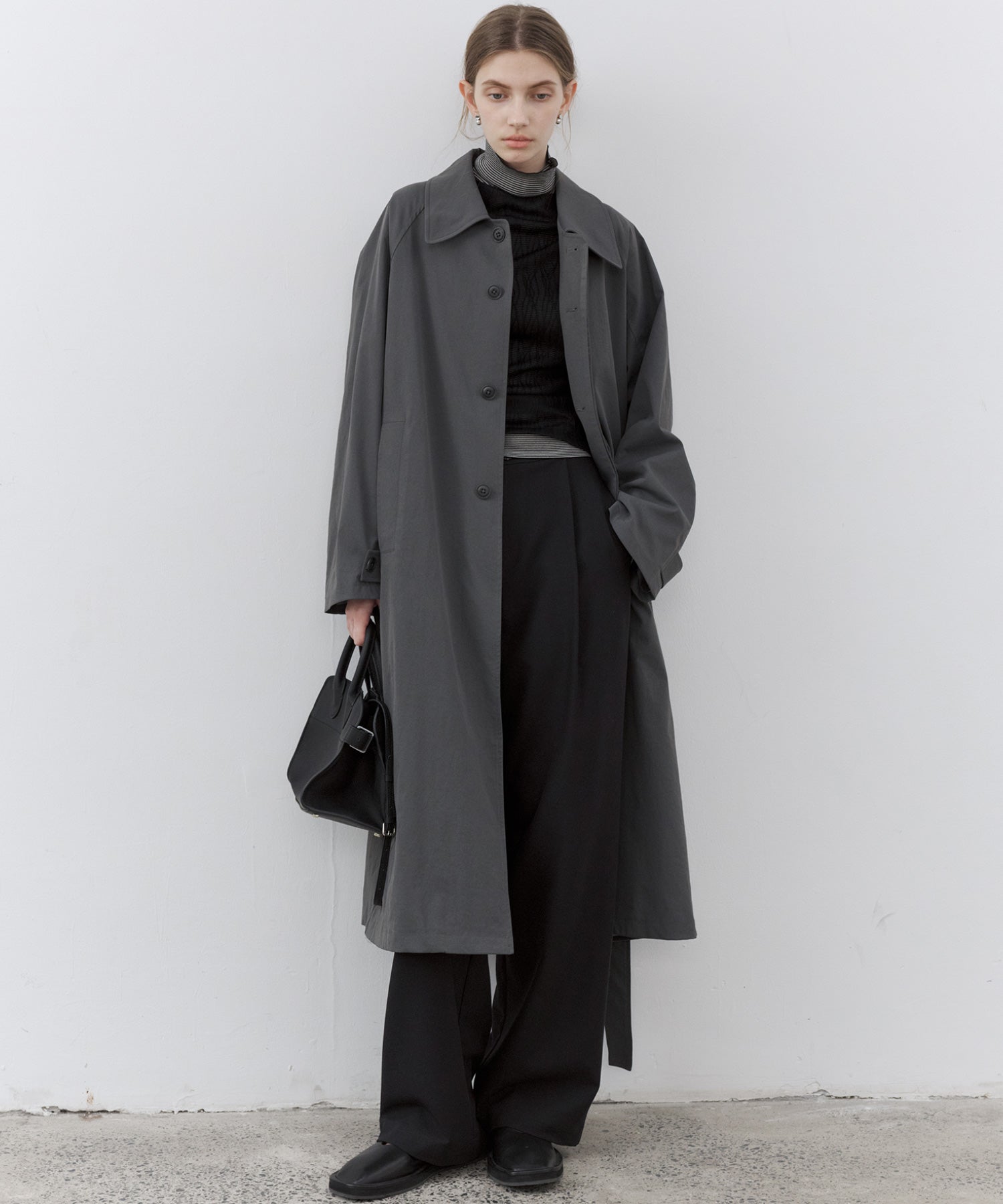 Basic Drape Tailored Straight Slacks