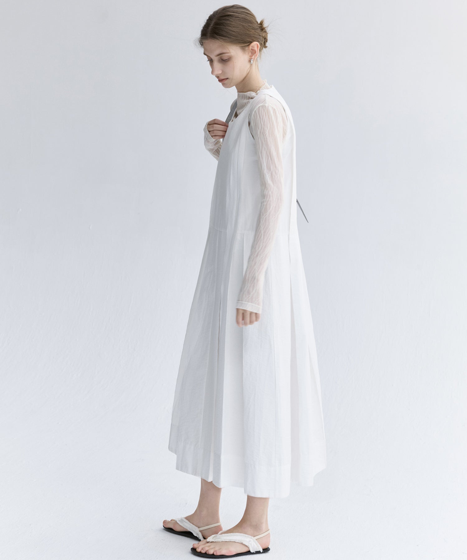 Jacquard Sheer Boat Neck Top