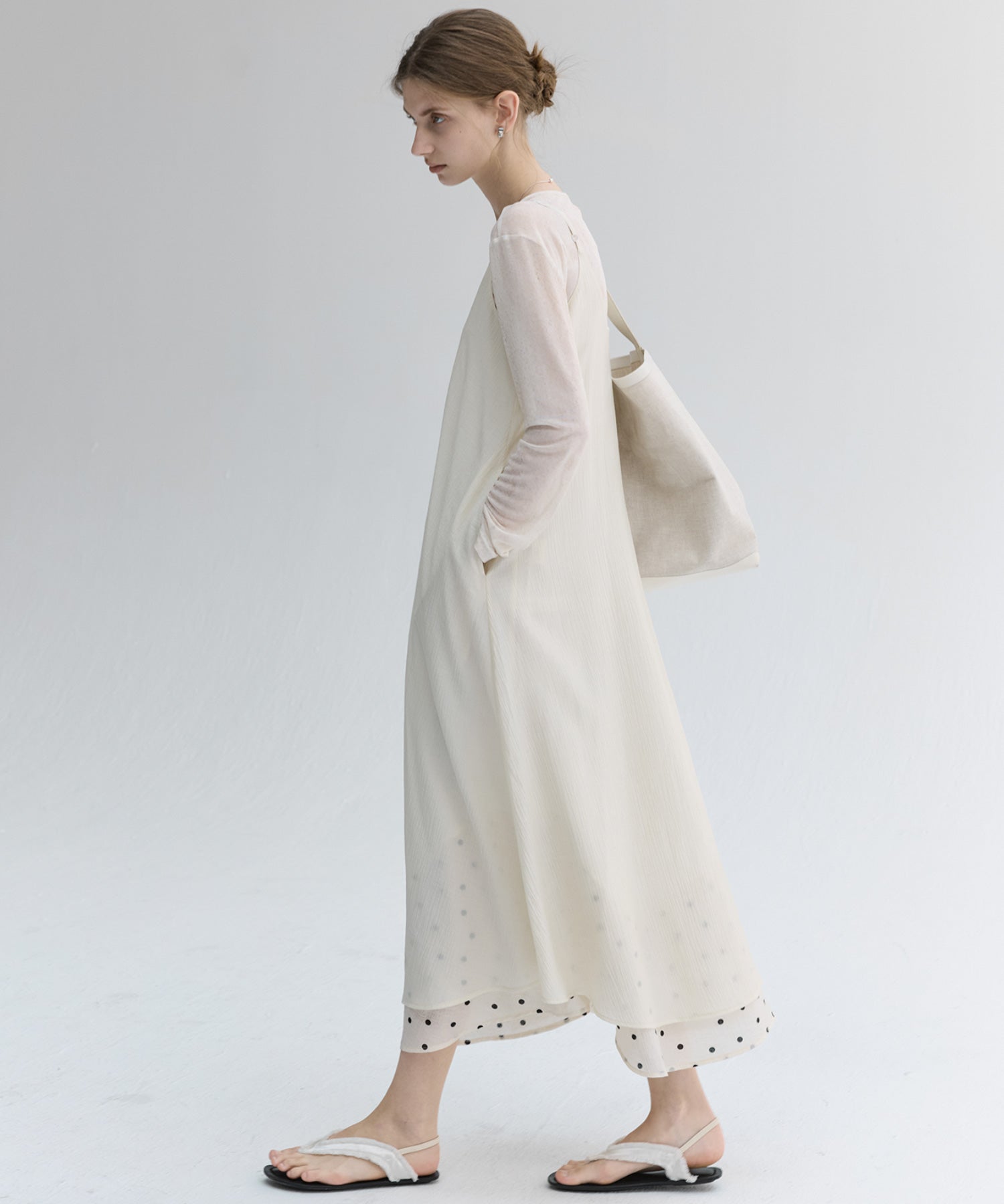 Essential Translucent Mesh Printed Top