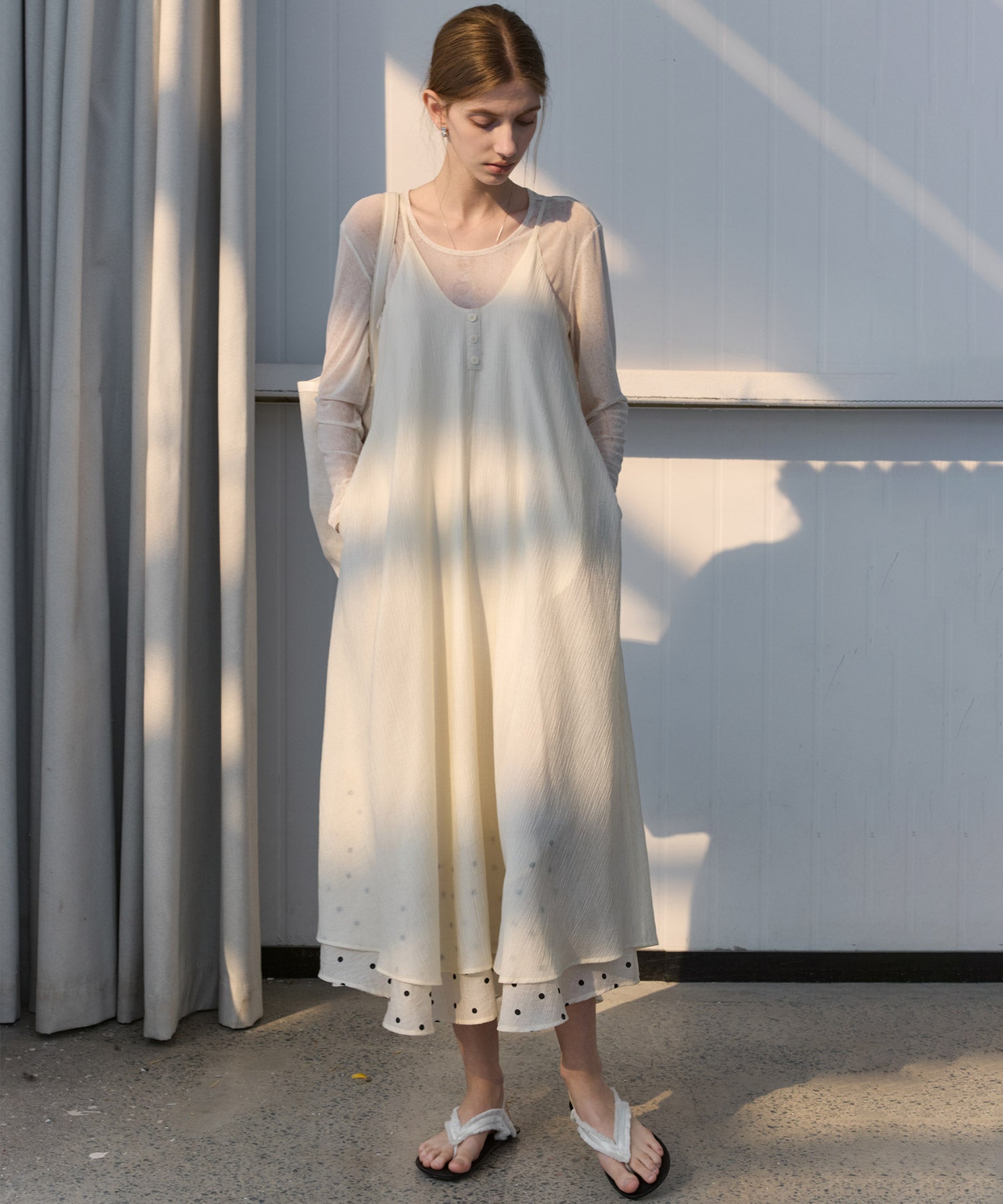 Essential Translucent Mesh Printed Top