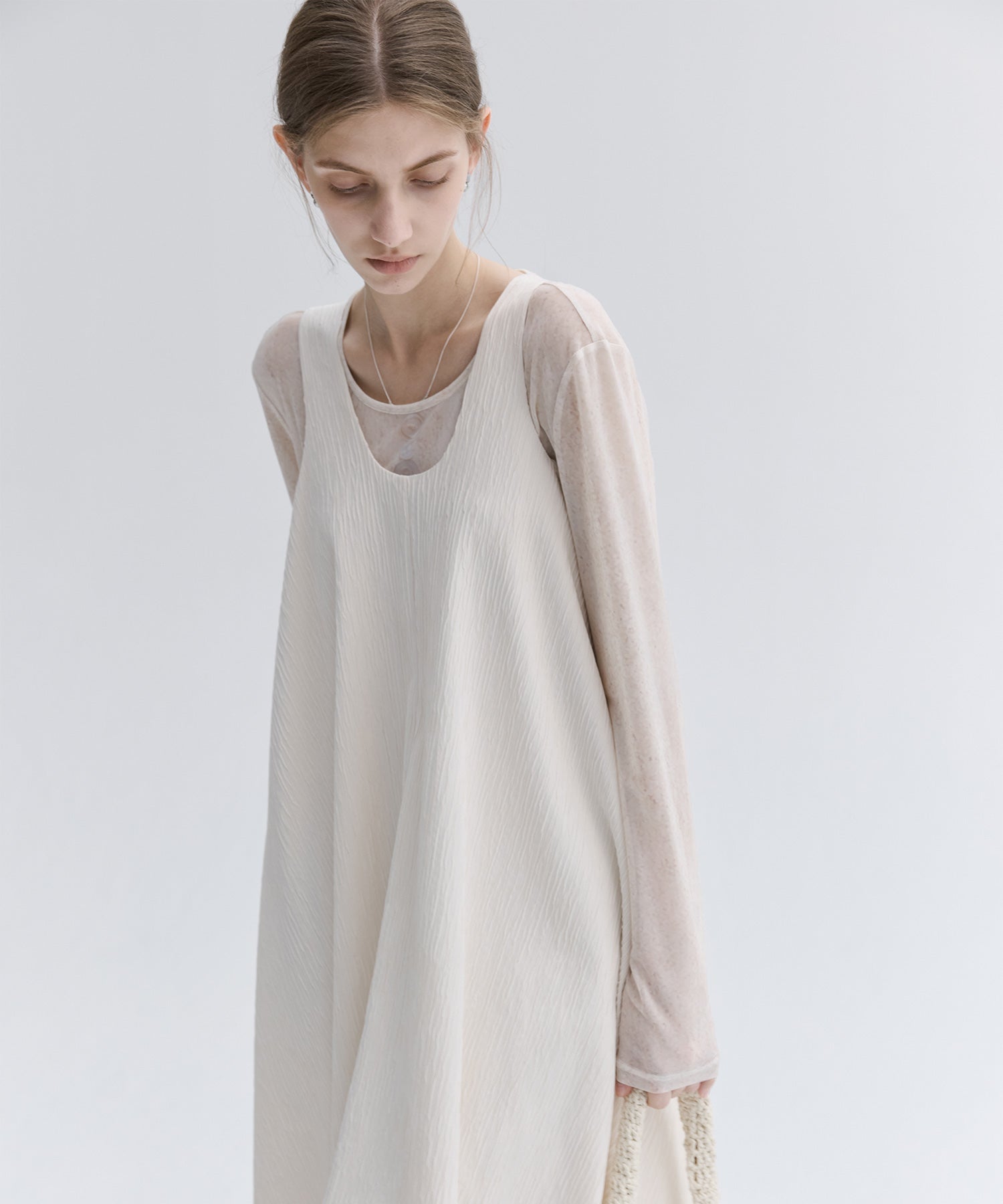 Essential Translucent Mesh Printed Top