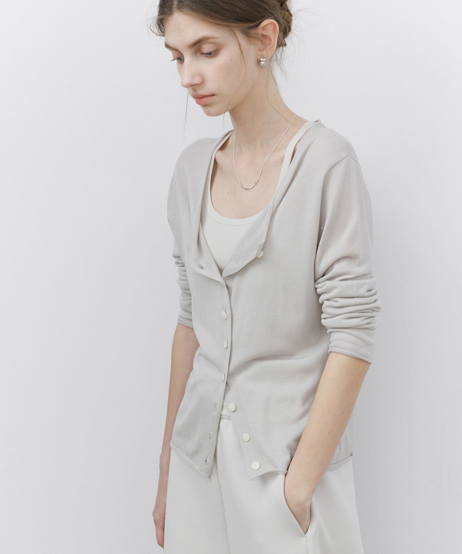 Lightweight Basic Knit Cardigan