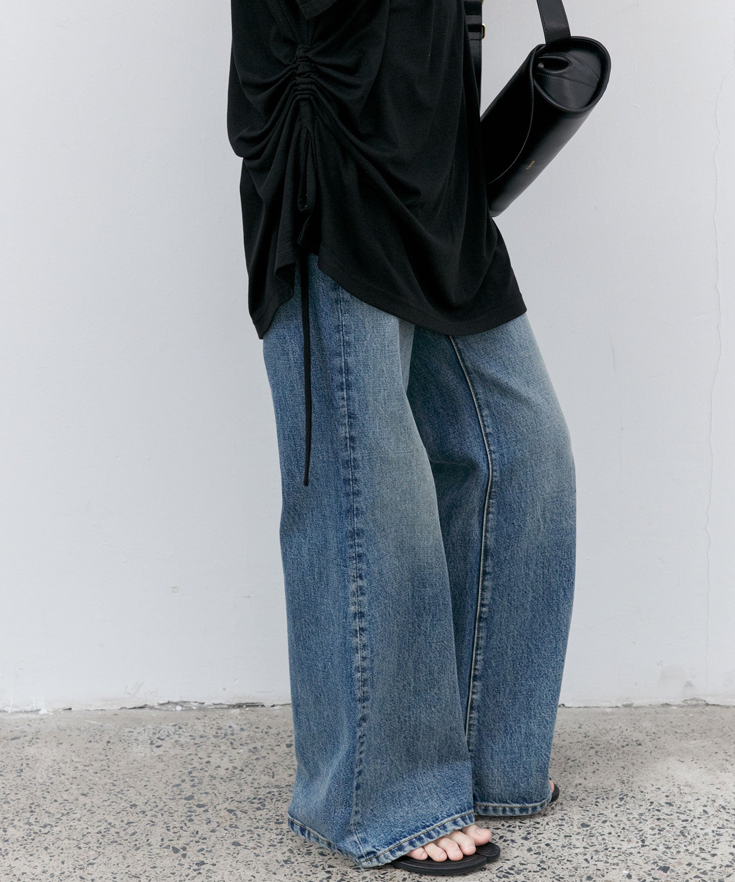 Double-Layer Loose Silhouette T-Shirt Dress