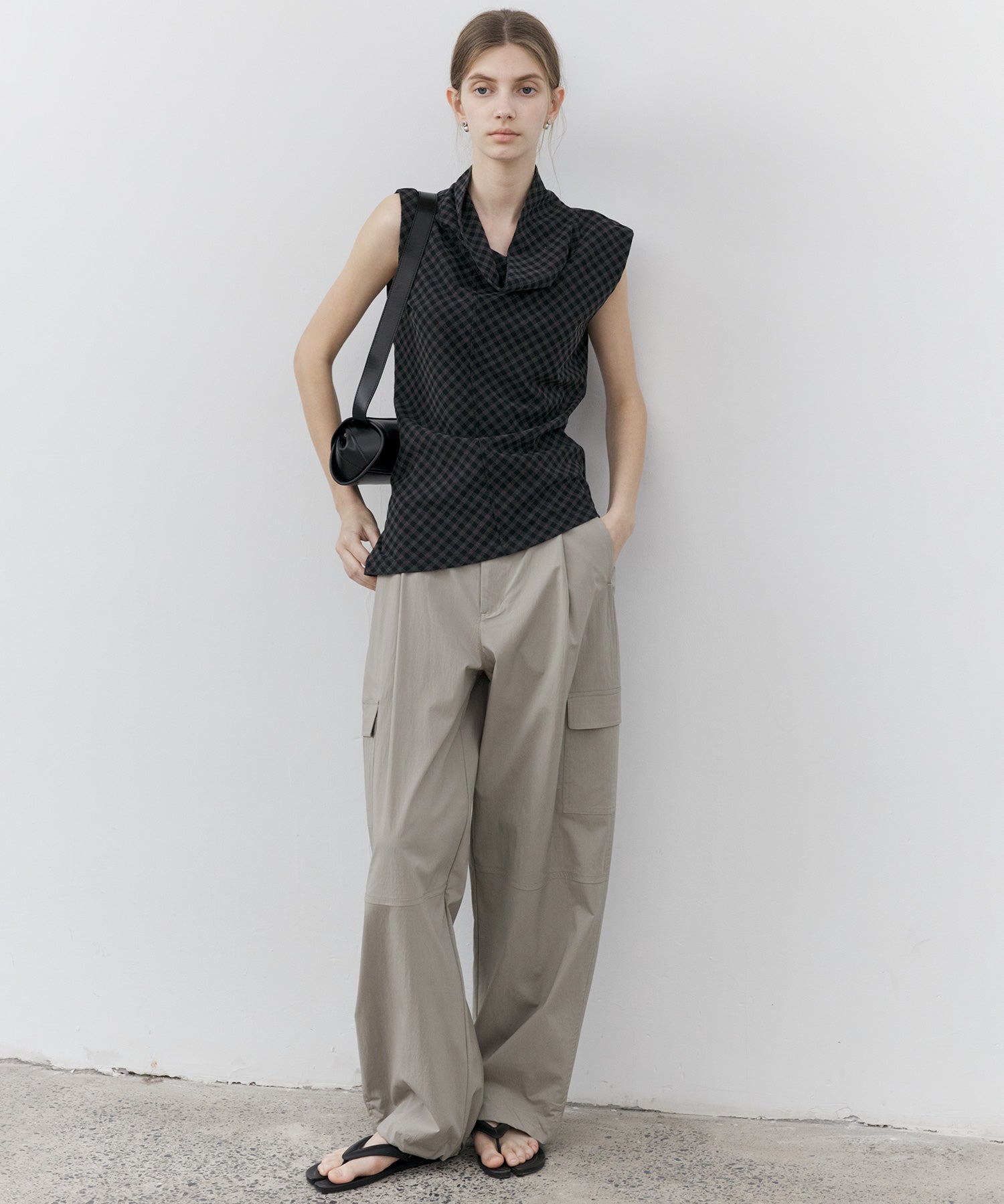 Asymmetrical Hem Drape Top