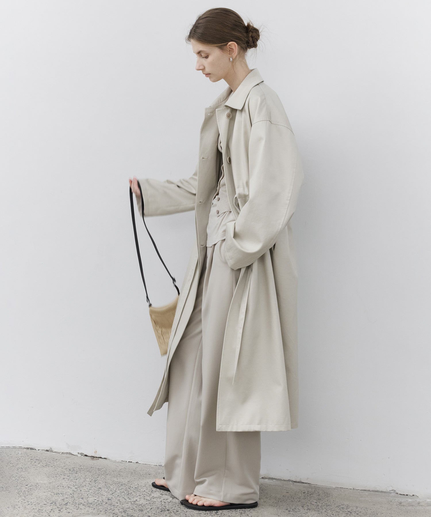Basic Drape Tailored Straight Slacks