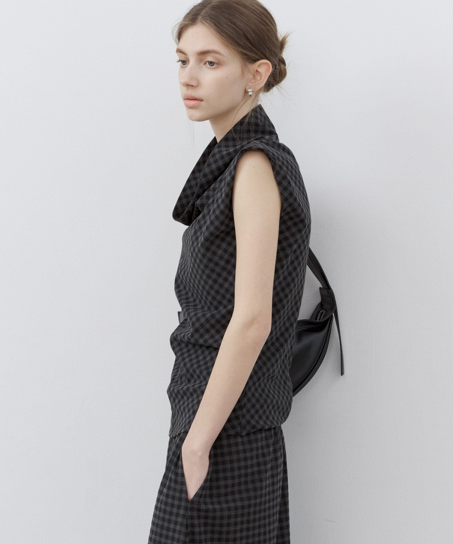 Asymmetrical Hem Drape Top