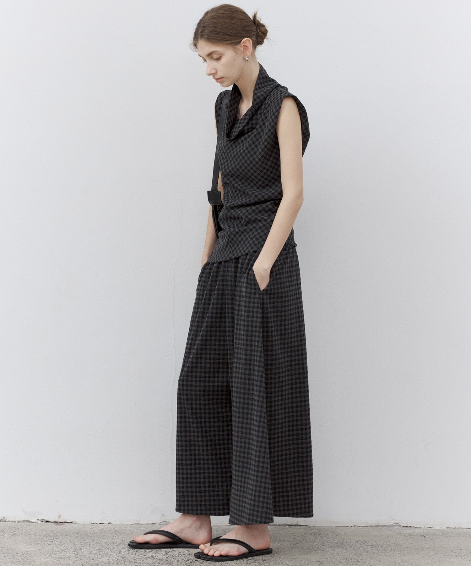Asymmetrical Hem Drape Top