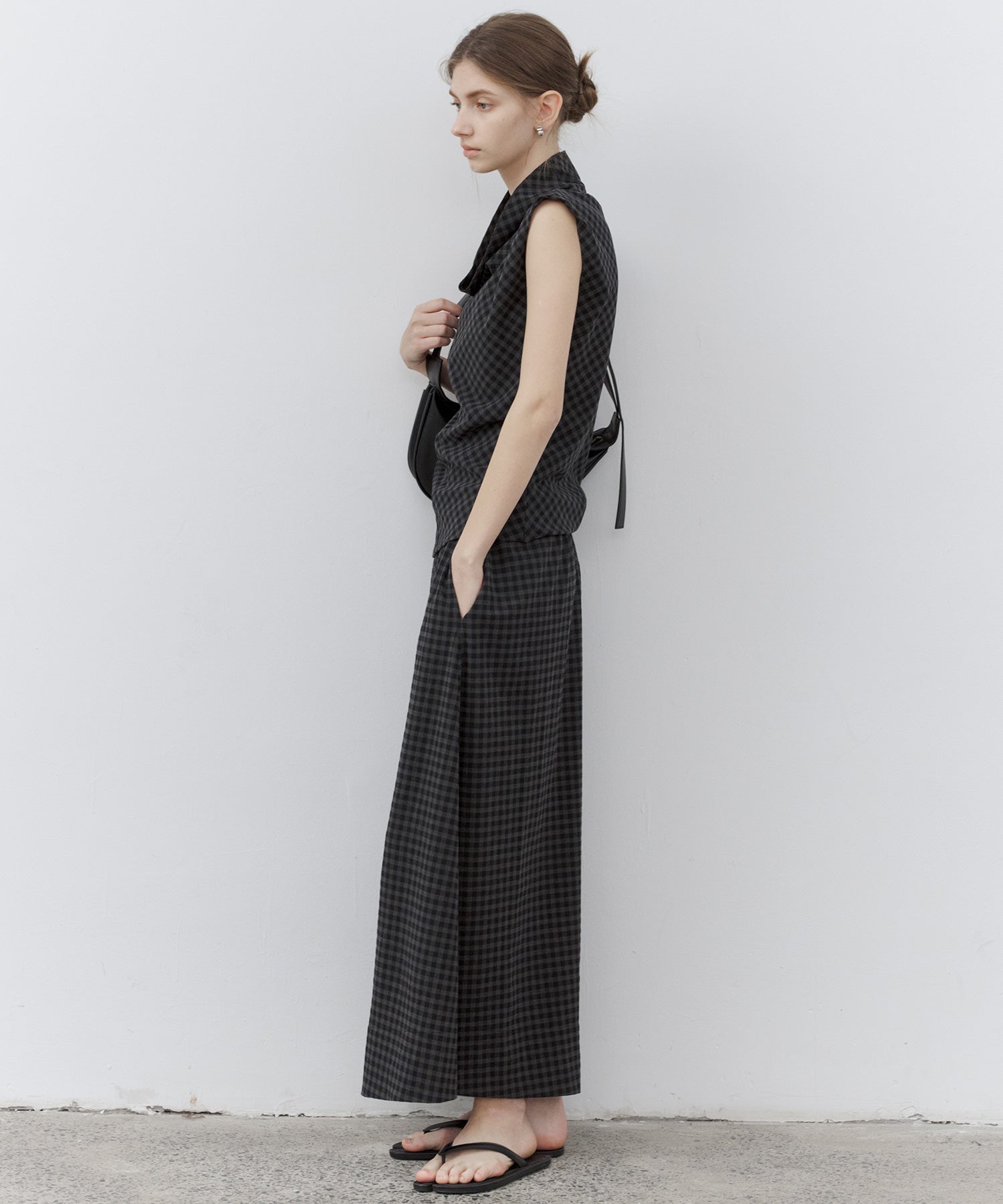 Asymmetrical Hem Drape Top