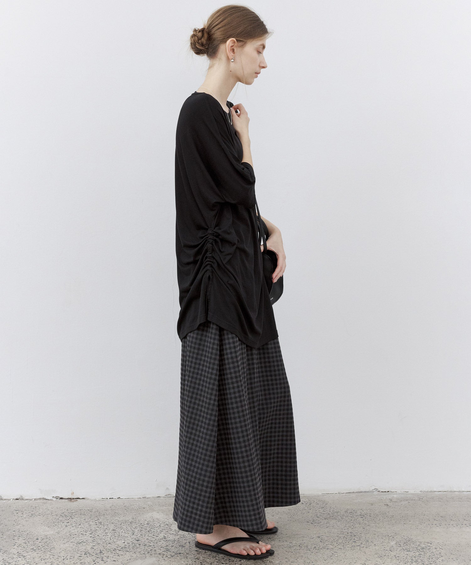 Double-Layer Loose Silhouette T-Shirt Dress