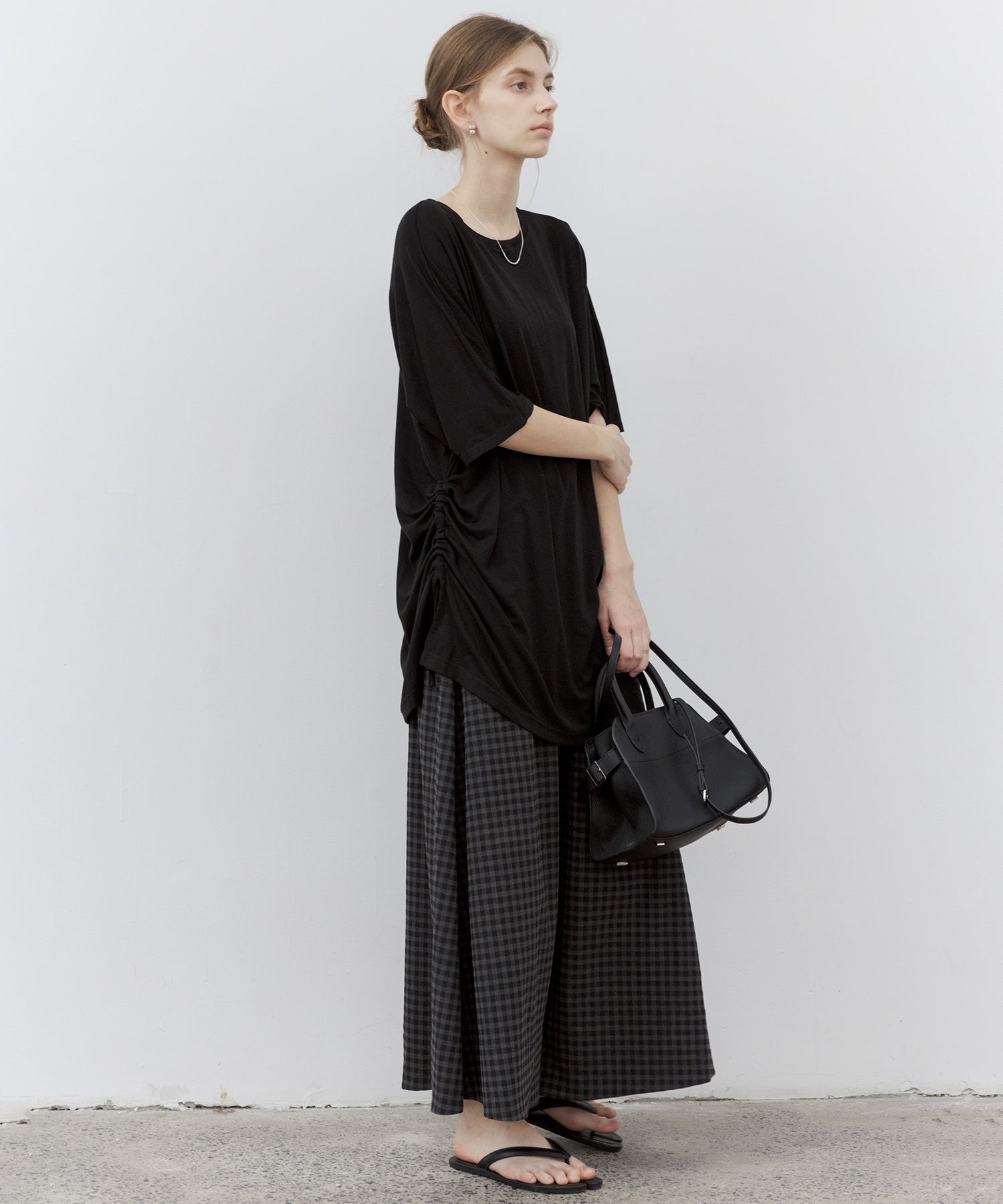 Double-Layer Loose Silhouette T-Shirt Dress