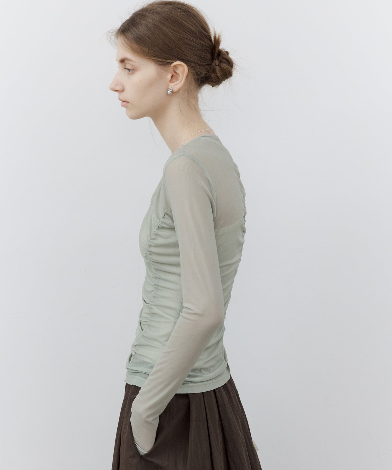 Gather Sheer Tops
