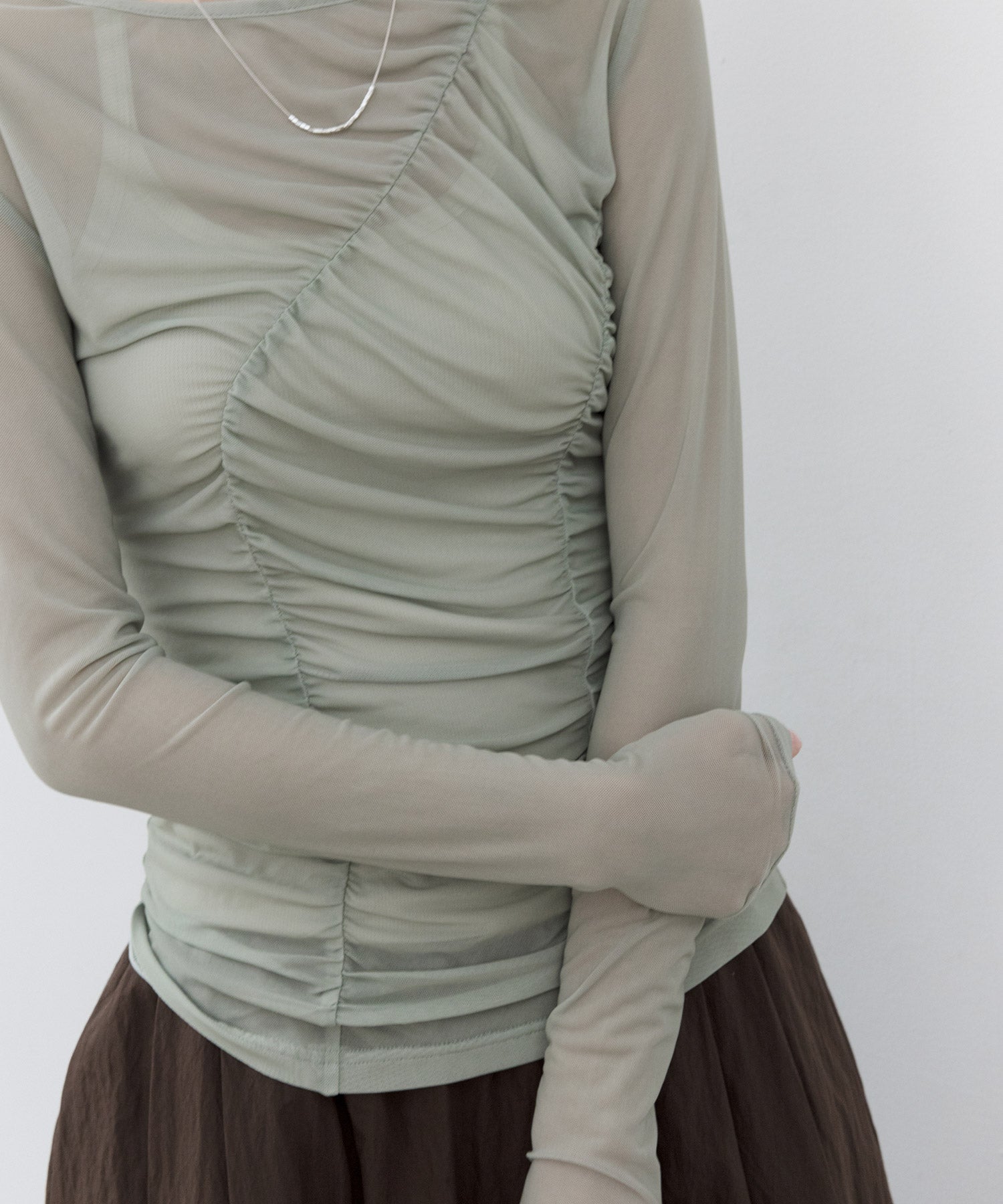 Gather Sheer Tops