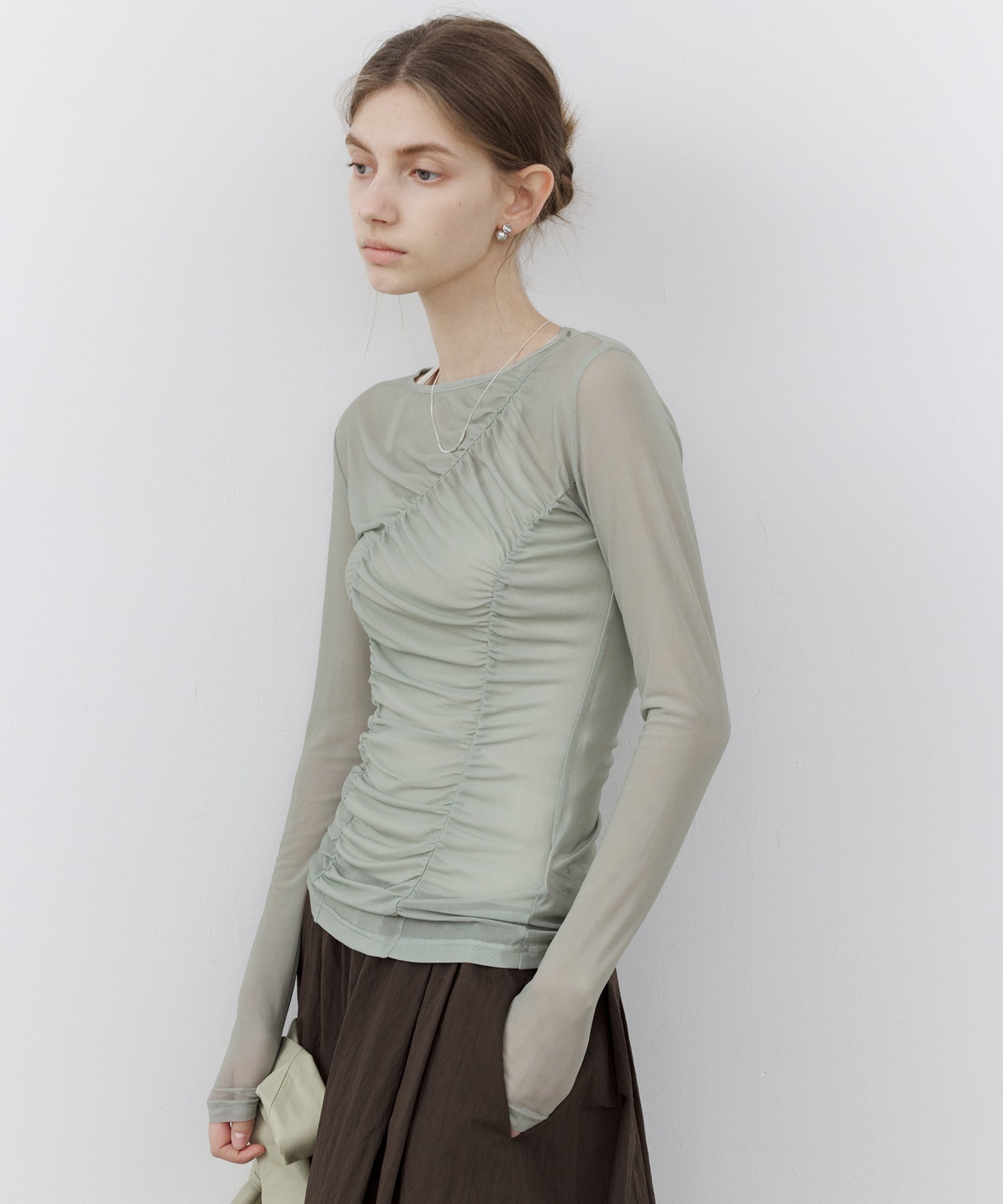 Gather Sheer Tops