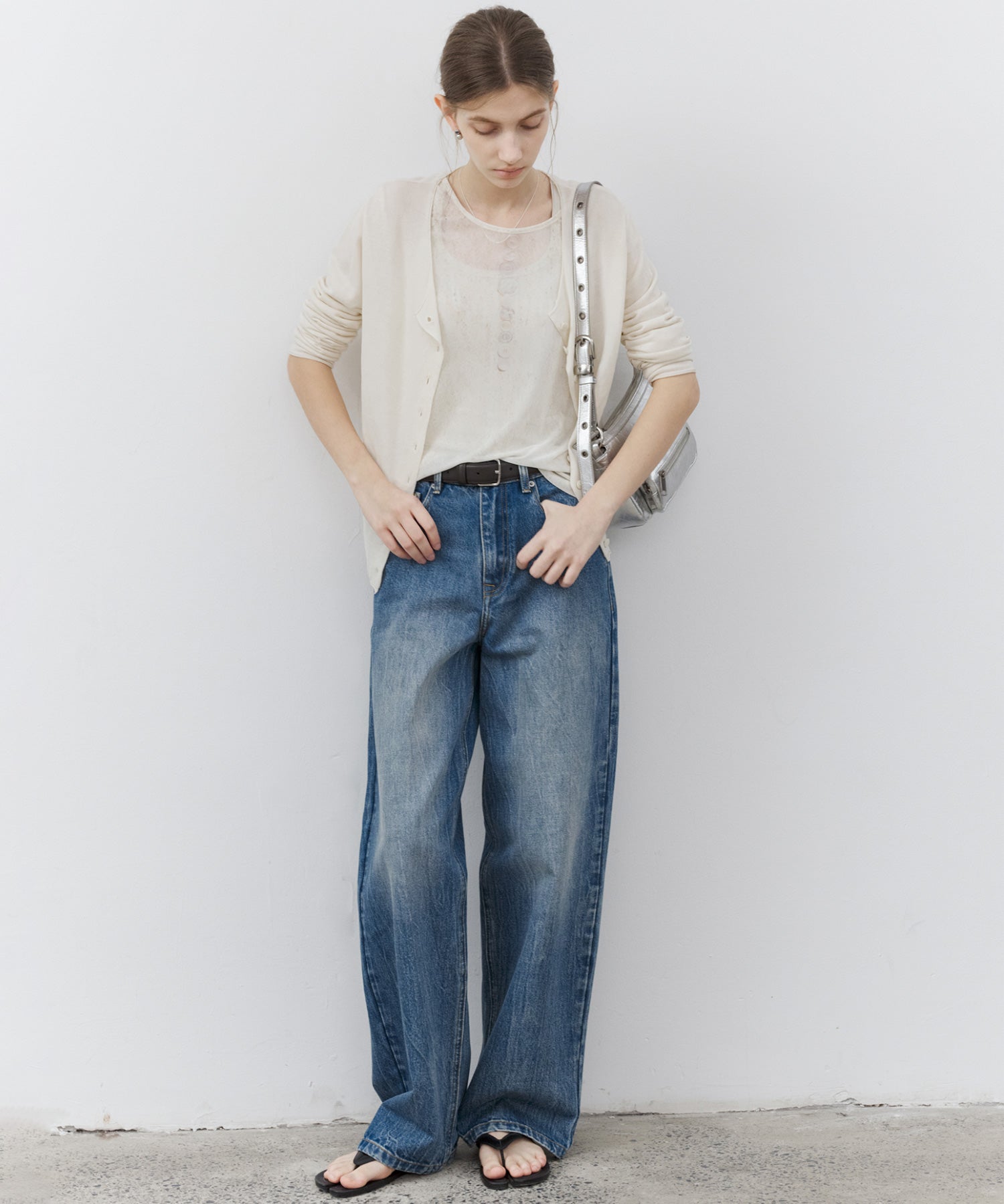 Essential Translucent Mesh Printed Top