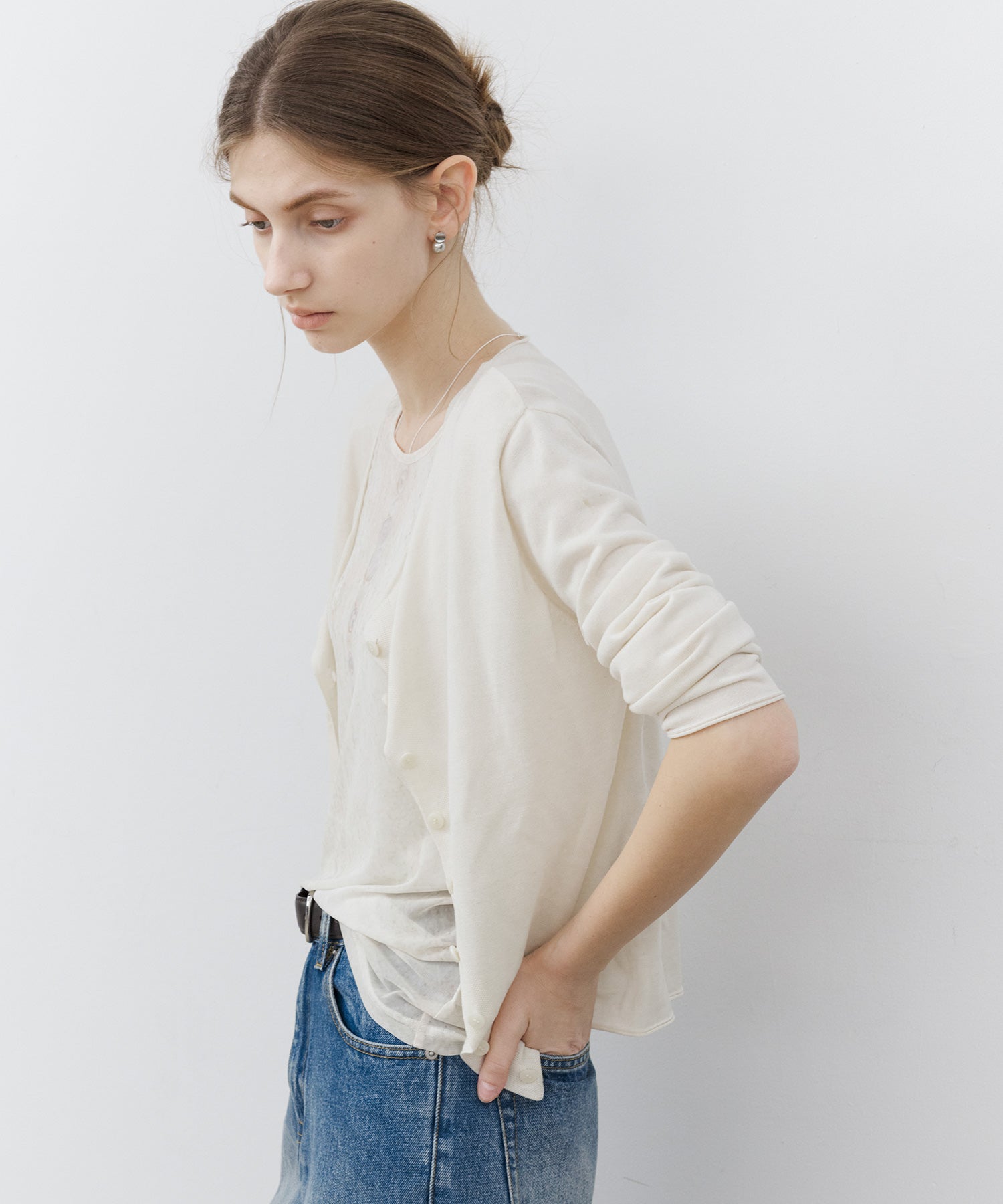 Lightweight Basic Knit Cardigan