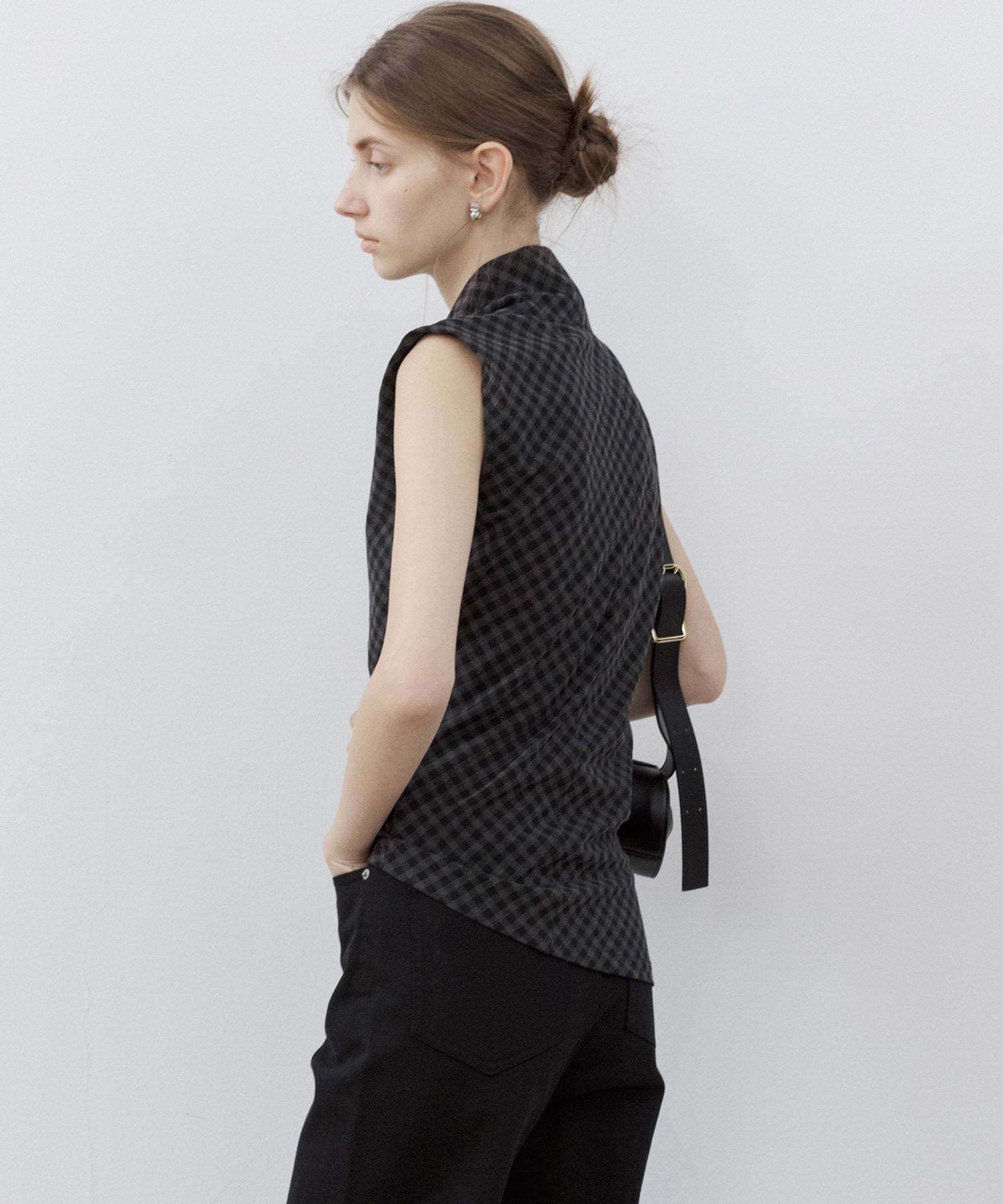 Asymmetrical Hem Drape Top